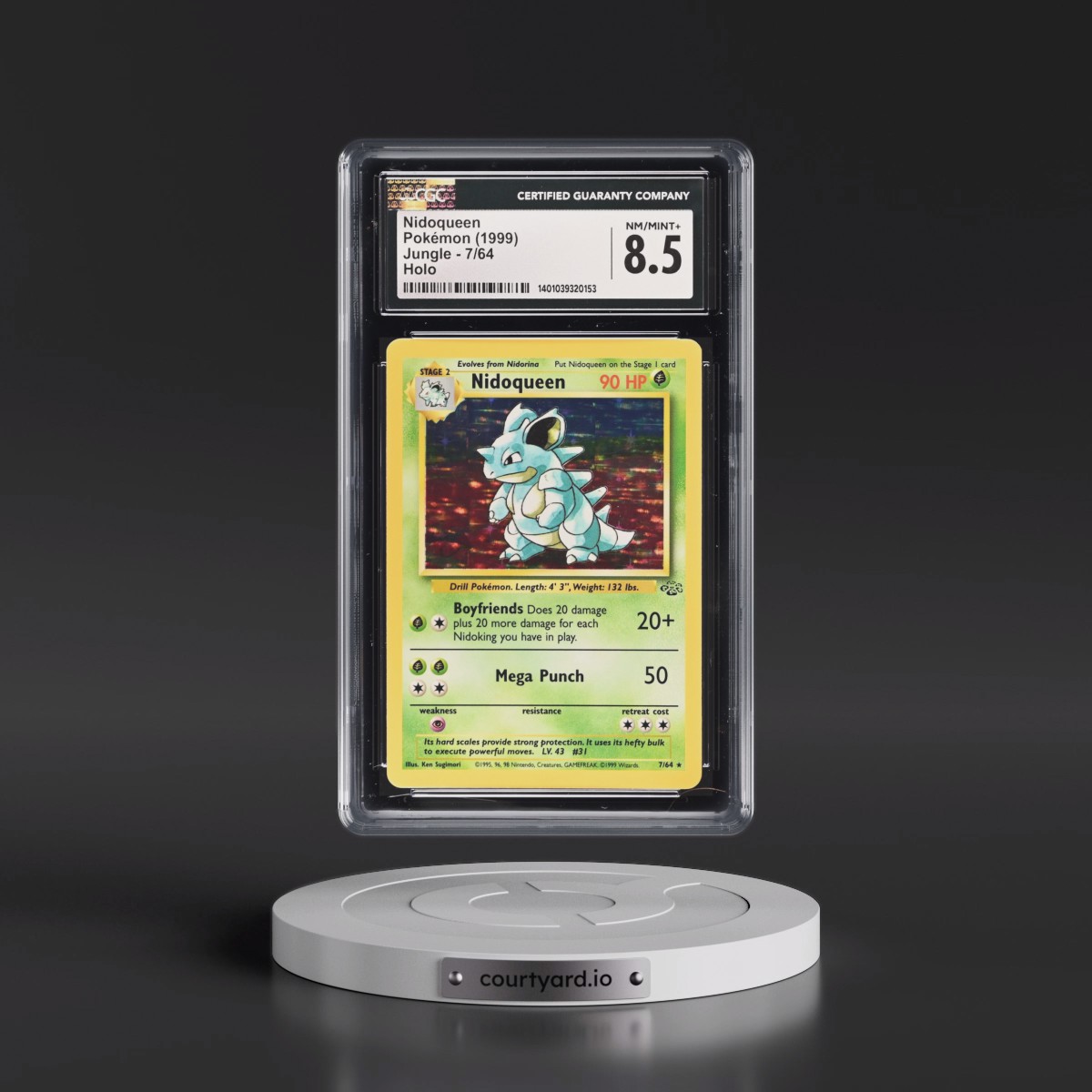 1999 Jungle #7/64 Nidoqueen - Holo (CGC 8.5 NM-MT+)
