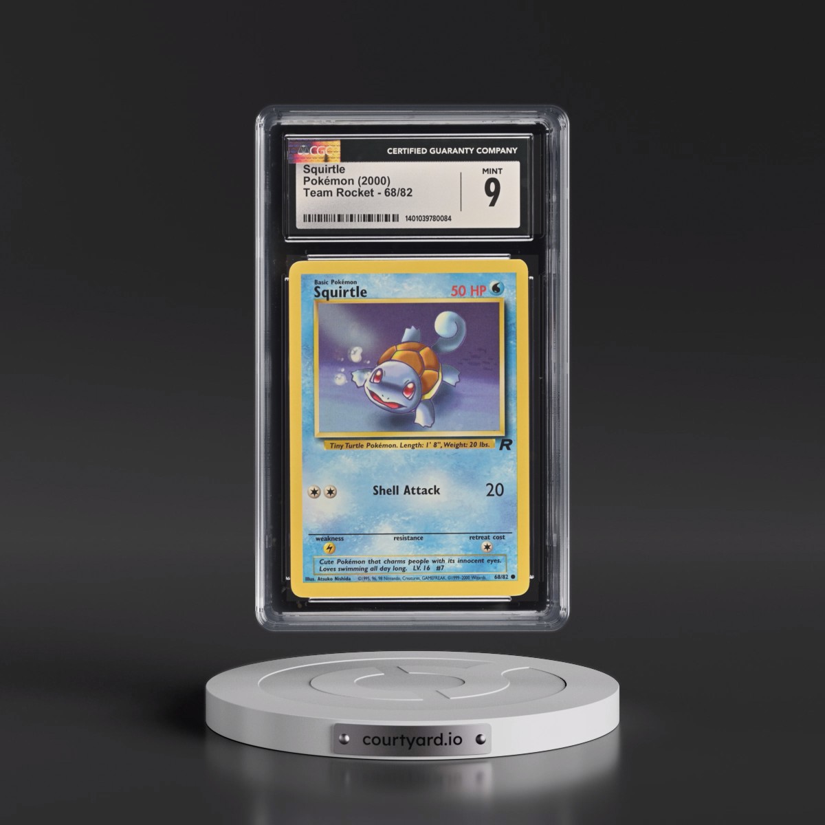 1999 Team Rocket #68/82 Squirtle (CGC 9 MINT)