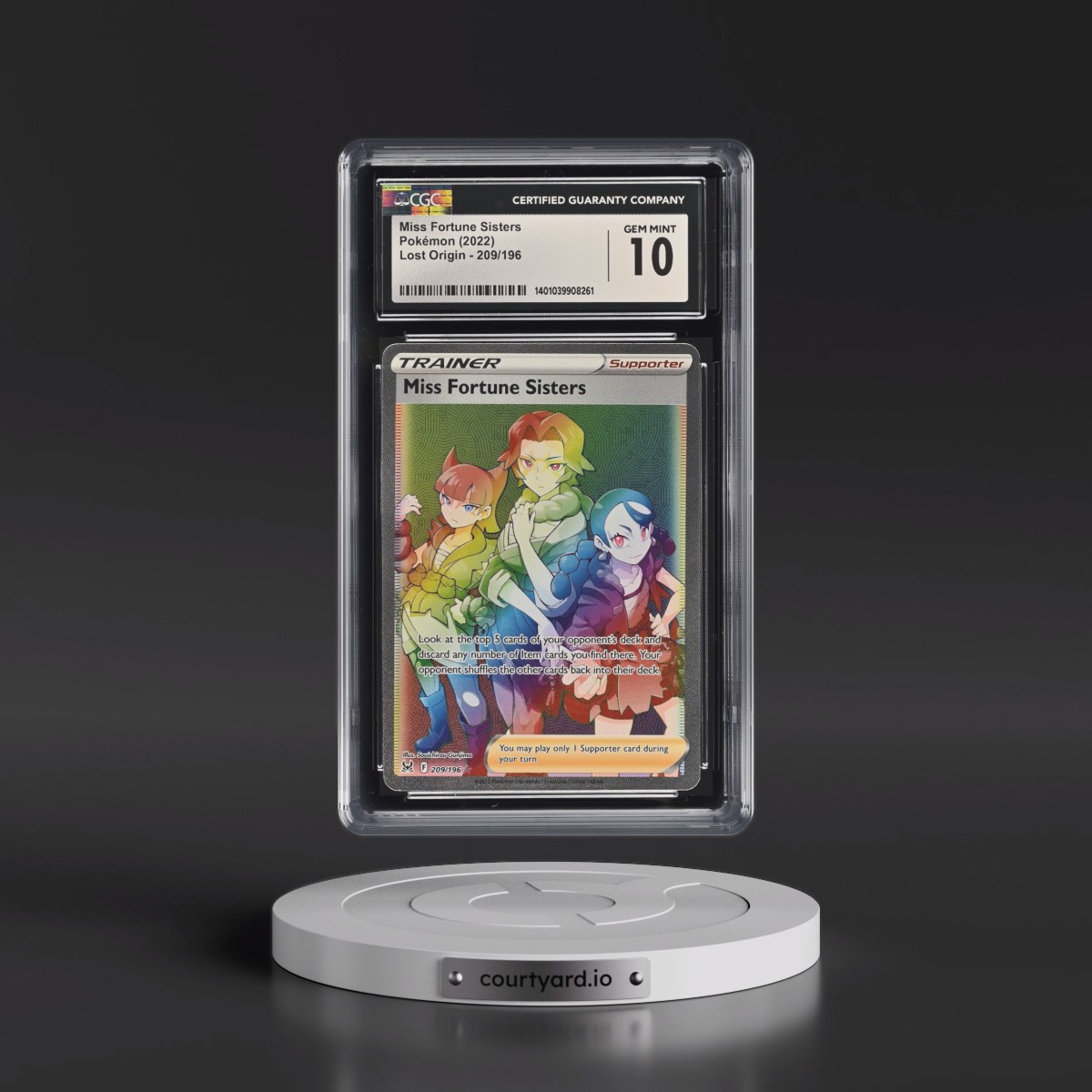 2022 Lost Origin Miss Fortune Sisters - Rainbow Rare Holo #209/196 CGC 10