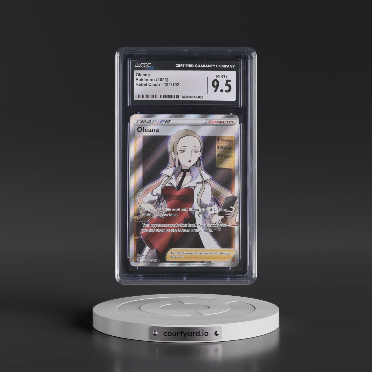 2020 Rebel Clash #191/192 Oleana - Ultra Rare Holo (CGC 9.5 MINT+)