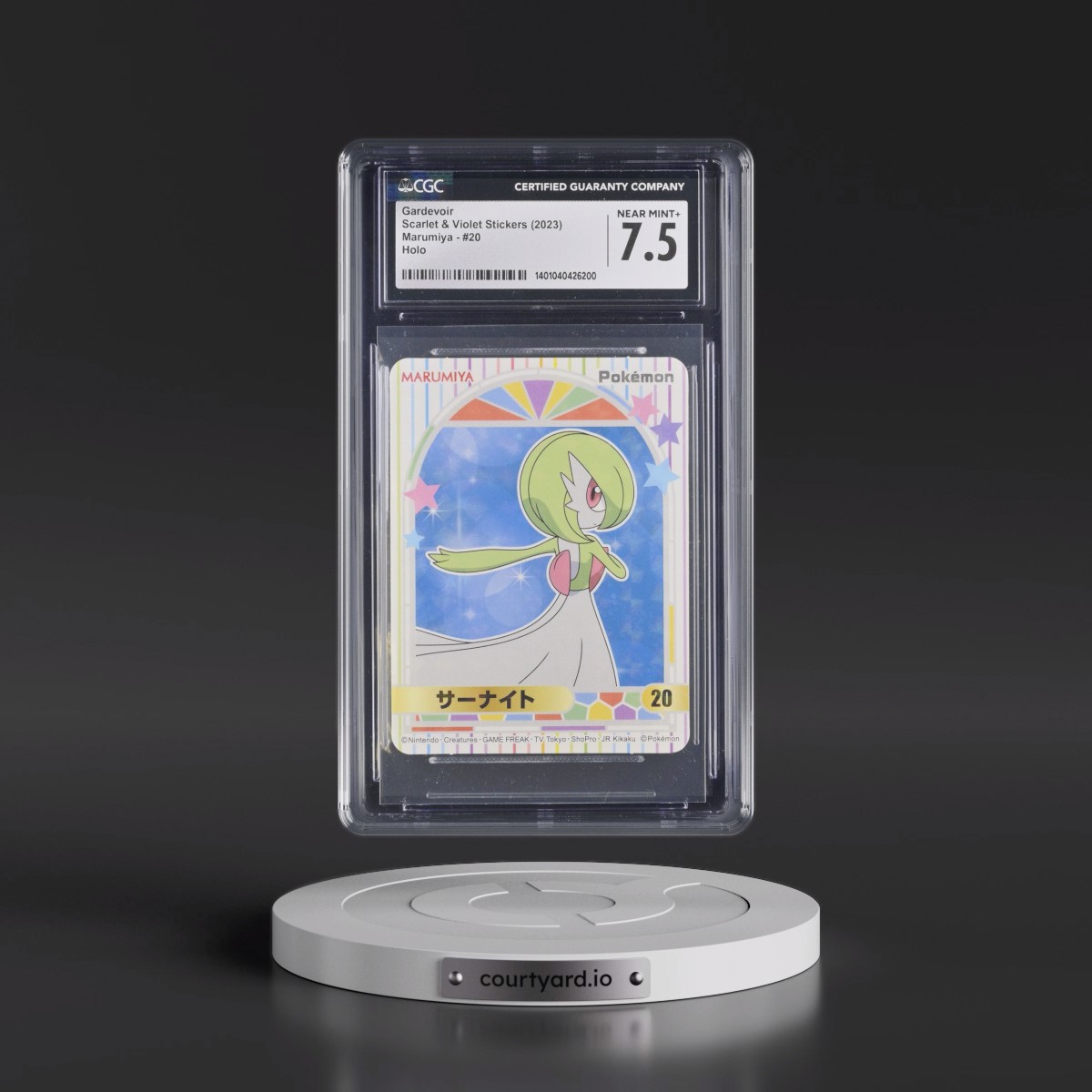 2023 Scarlet & Violet Stickers (Marumiya Archway BG) - Japanese #20 Gardevoir - Holo (CGC 7.5 NM+)