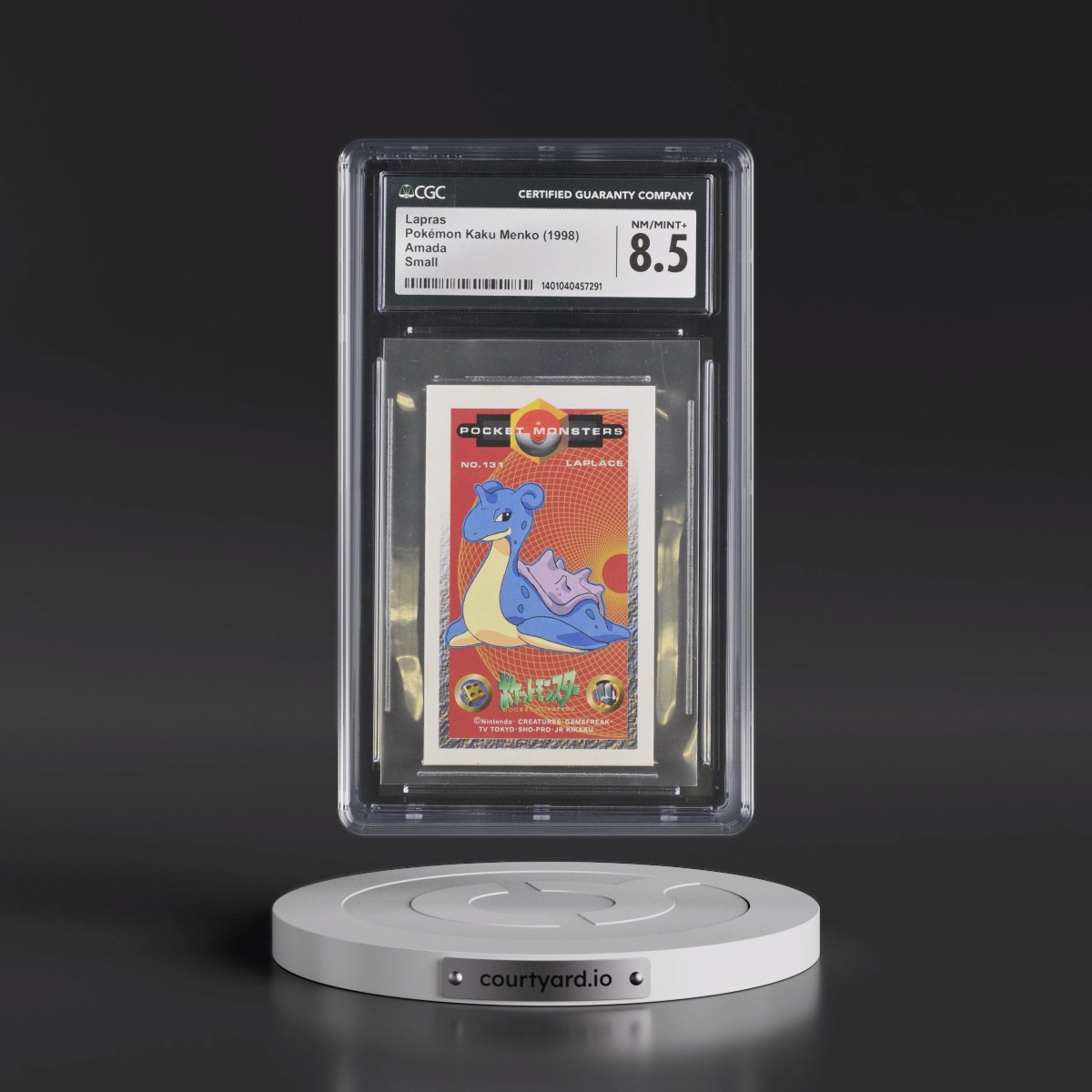 1998 Pokémon Kaku Menko (1998 Amada) - Japanese Lapras - Small (45MM x 74MM) (CGC 8.5 NM-MT+)