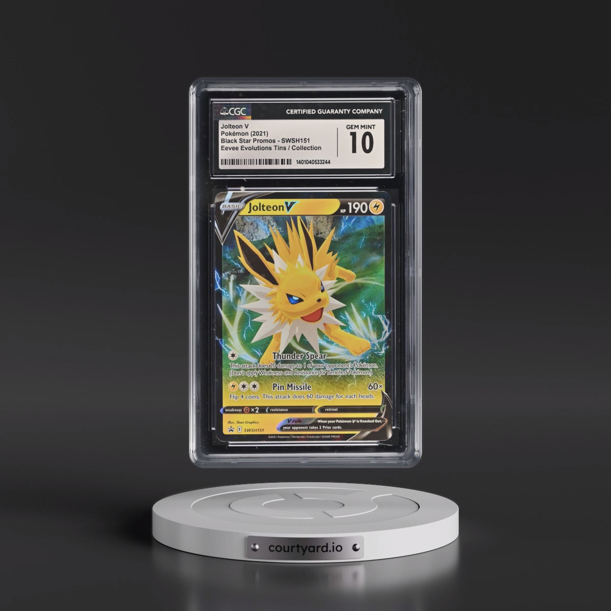 2017 Black Star Promos - Sword & Shield #SWSH151 Jolteon V - Holo (CGC 10 GEM MINT)