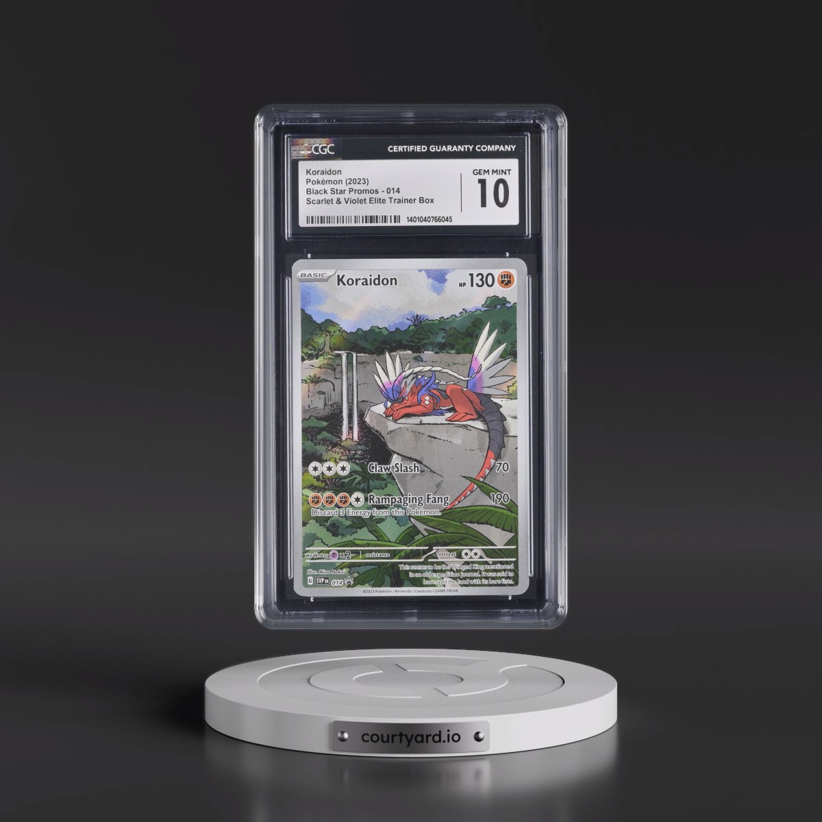 2023 Black Star Promos - Scarlet & Violet SVPEN Koraidon - Scarlet & Violet Elite Trainer Box (Holo) #014 CGC 10