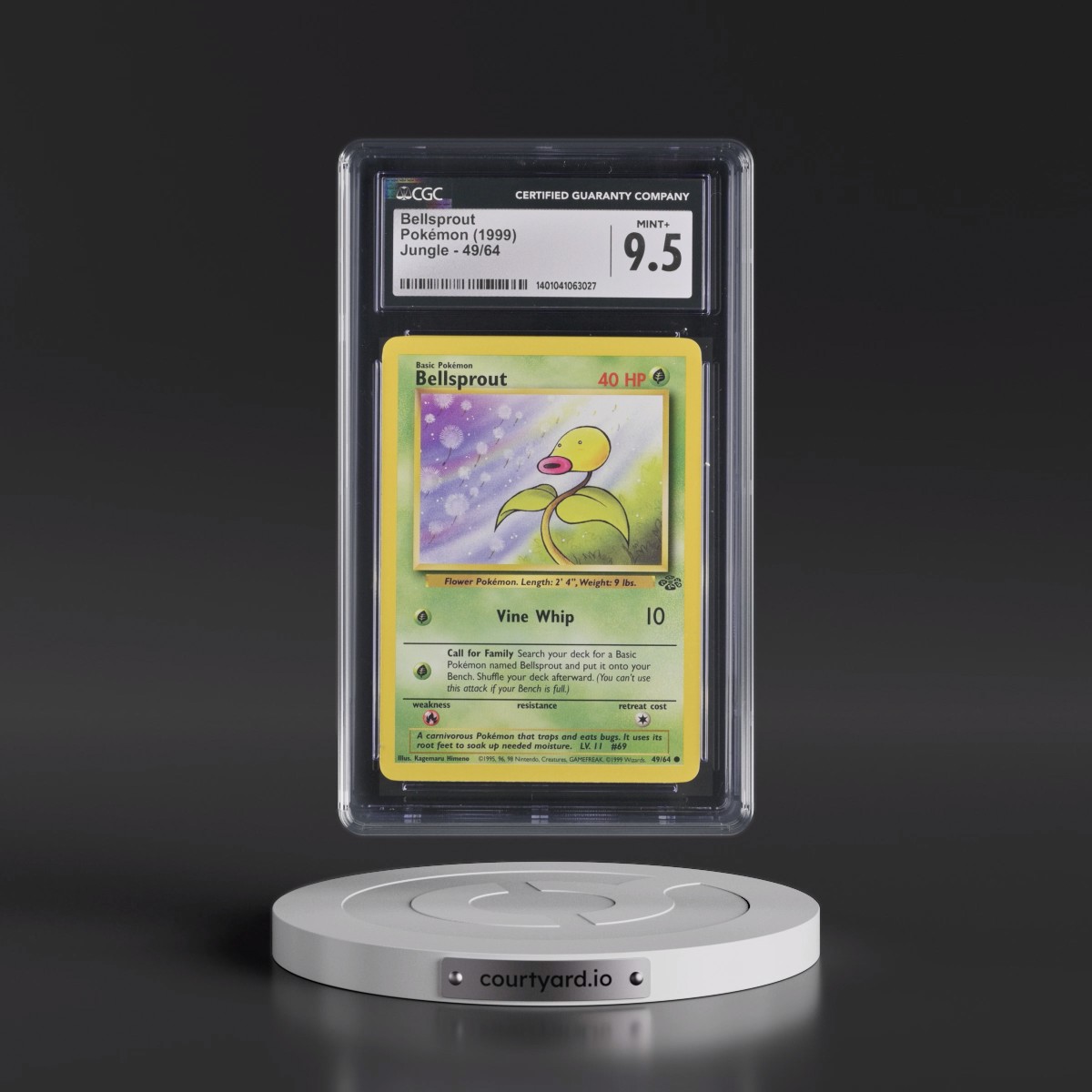 1999 Jungle #49/64 Bellsprout (CGC 9.5 MINT+)