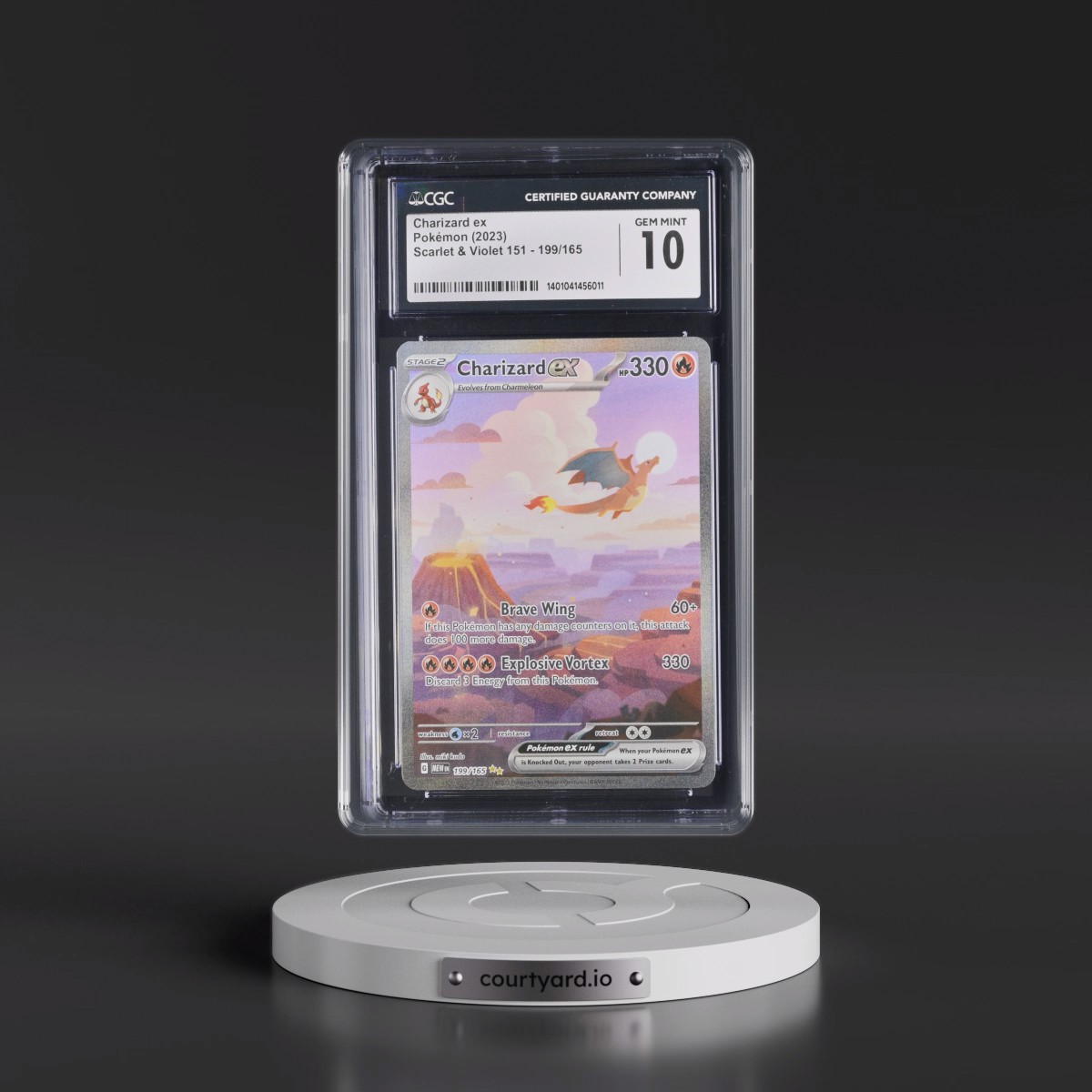 2023 Scarlet & Violet 151 - MEW EN #199/165 Charizard ex - Special Illustration Rare (Holo) (CGC 10 GEM MINT)