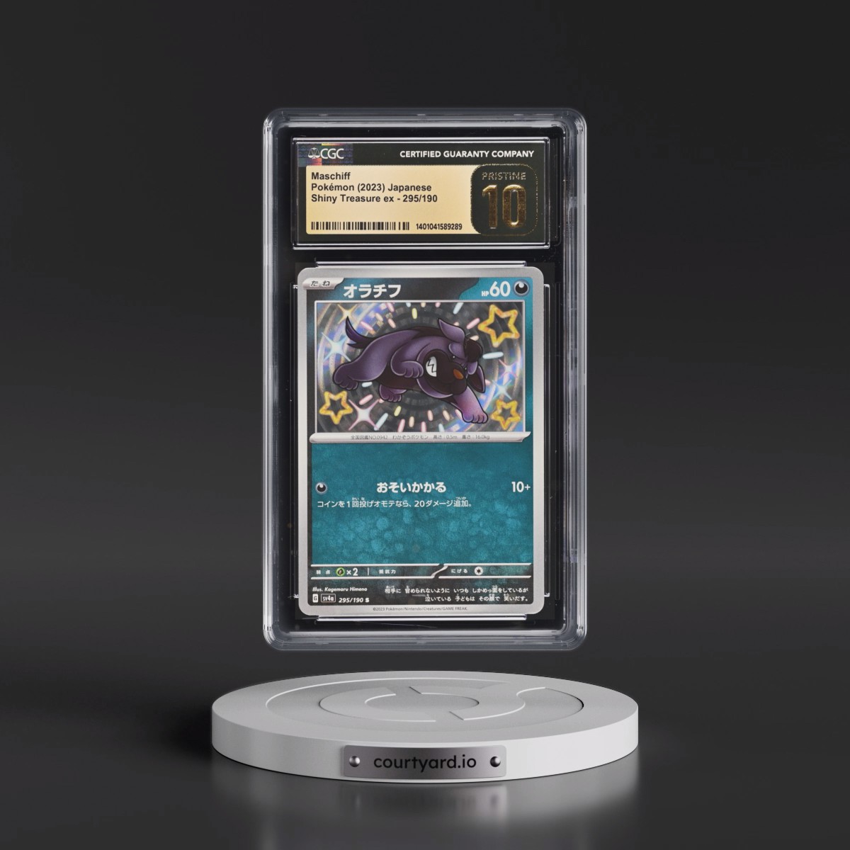2023 Shiny Treasure ex #295/190 Maschiff - Shiny Rare Holo (CGC 10 PRISTINE)