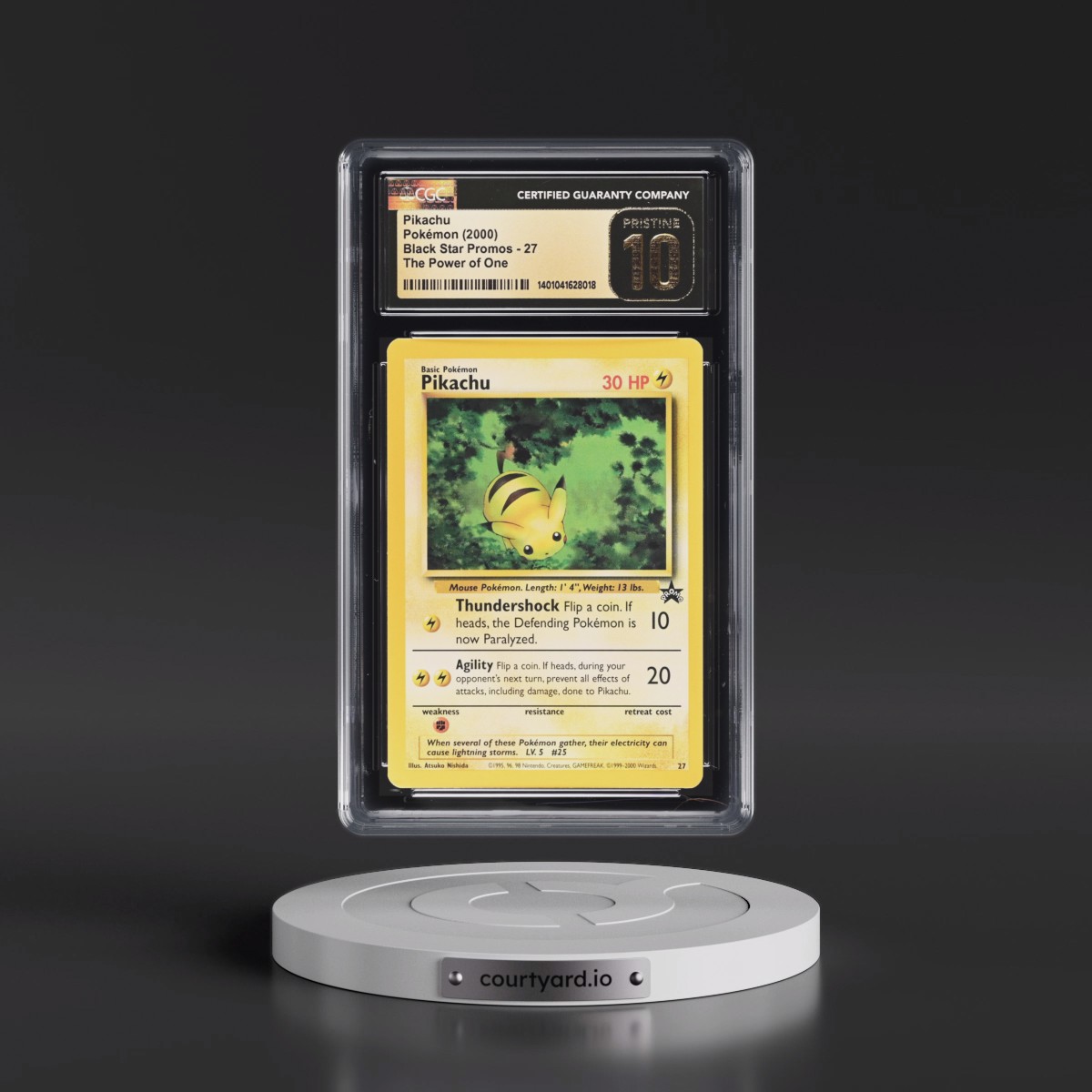 1999 Black Star Promos #27 Pikachu - The Power of One (CGC 10 PRISTINE)