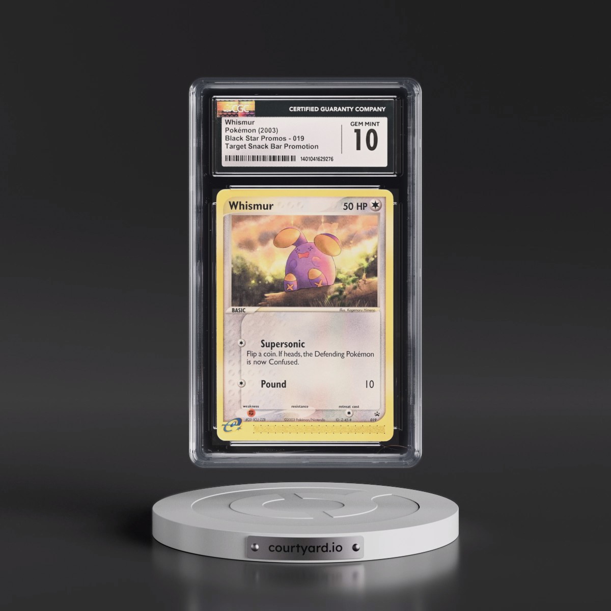 2003 Black Star Promos #019 Whismur - Target Snack Bar Promotion (Non-Holo) (CGC 10 GEM MINT)
