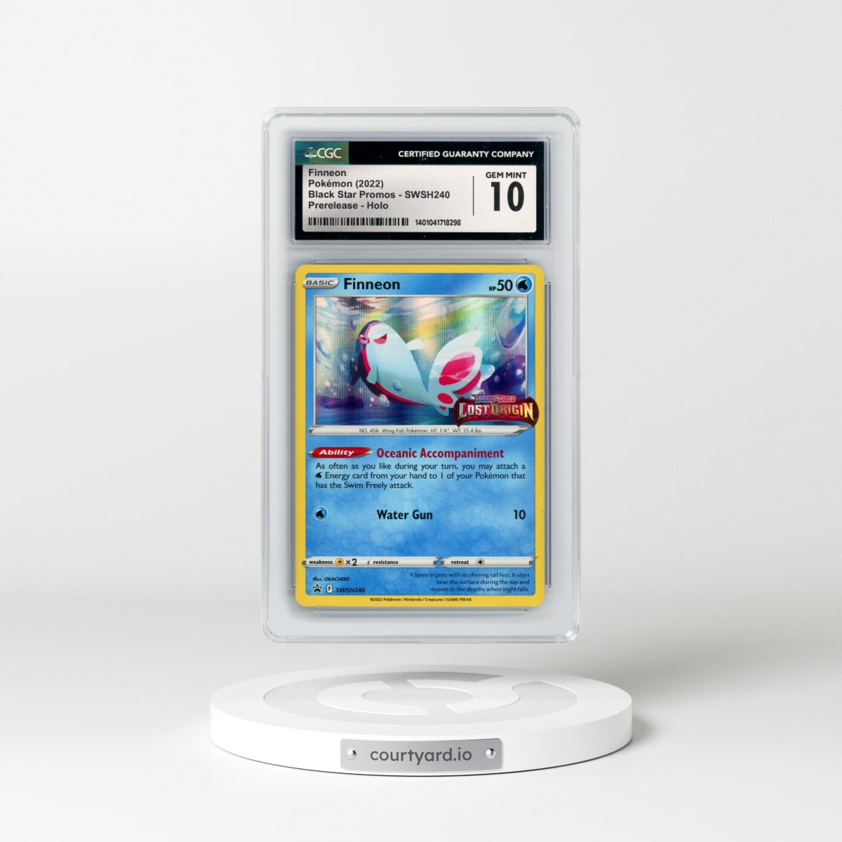 2017 Black Star Promos - Sword & Shield #SWSH240 Finneon - Prerelease Holo (CGC 10 GEM MINT)