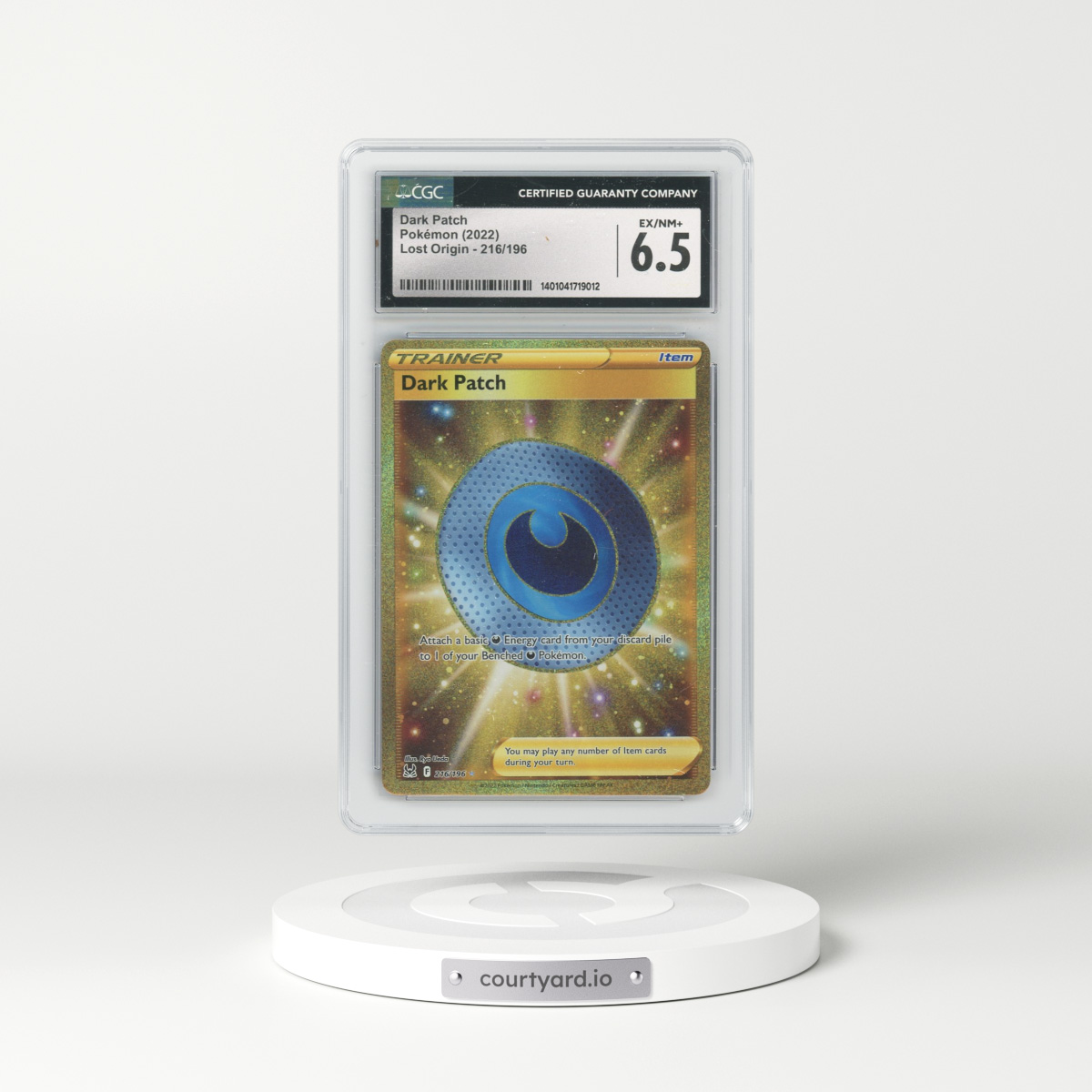 2022 Lost Origin #216 Dark Patch (CGC 6.5 EX-NM+)