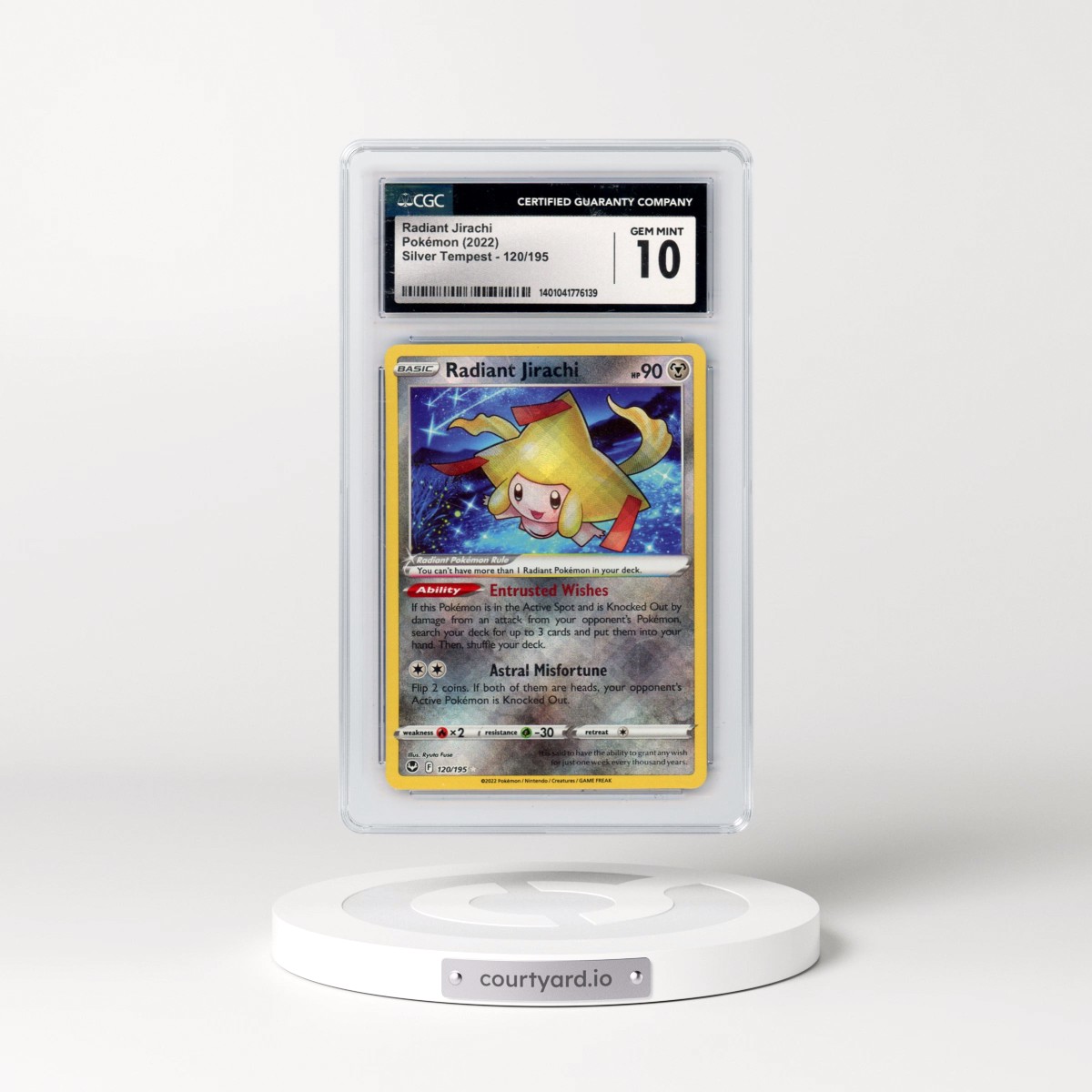2022 Silver Tempest #120/195 Radiant Jirachi - Holo (CGC 10 GEM MINT)