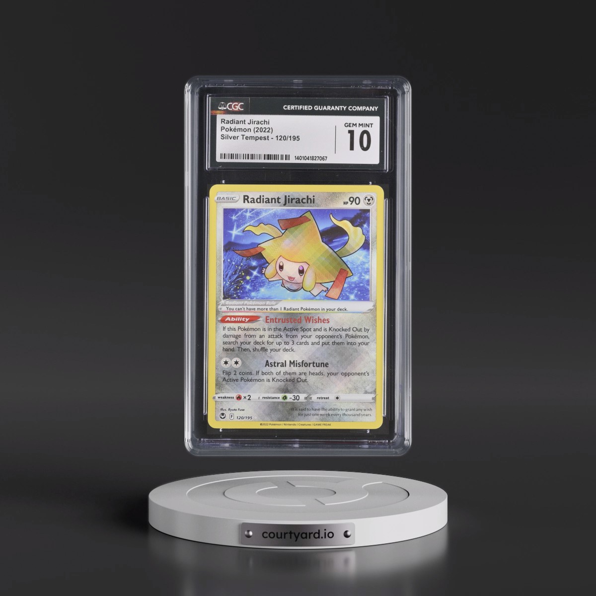 2022 Silver Tempest #120/195 Radiant Jirachi - Holo (CGC 10 GEM MINT)