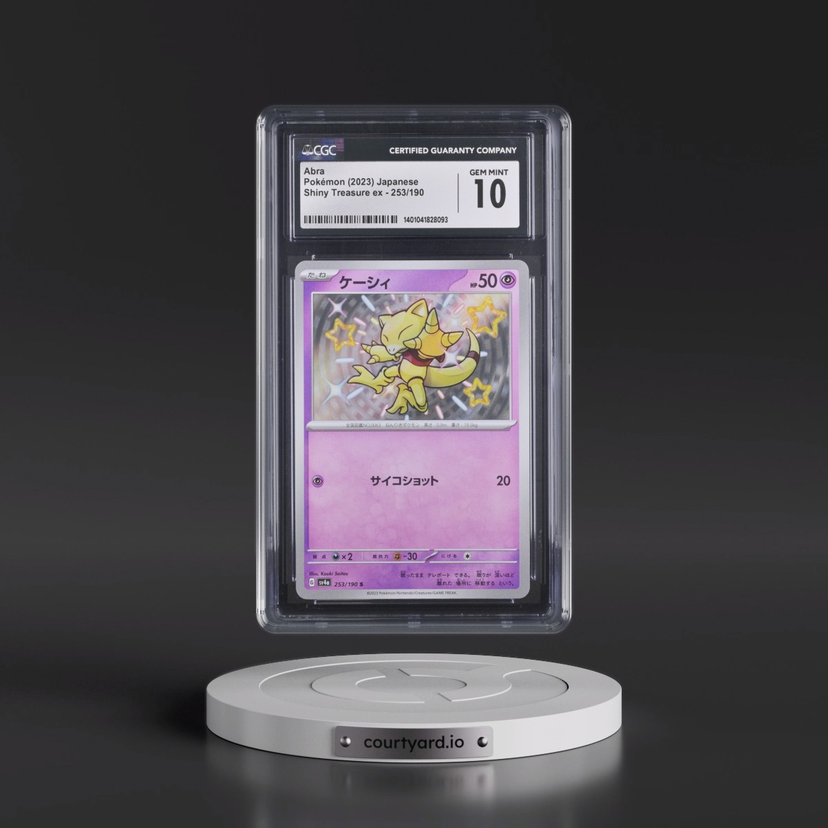 2023 Shiny Treasure ex Abra - Shiny Rare Holo #253/190 CGC 10