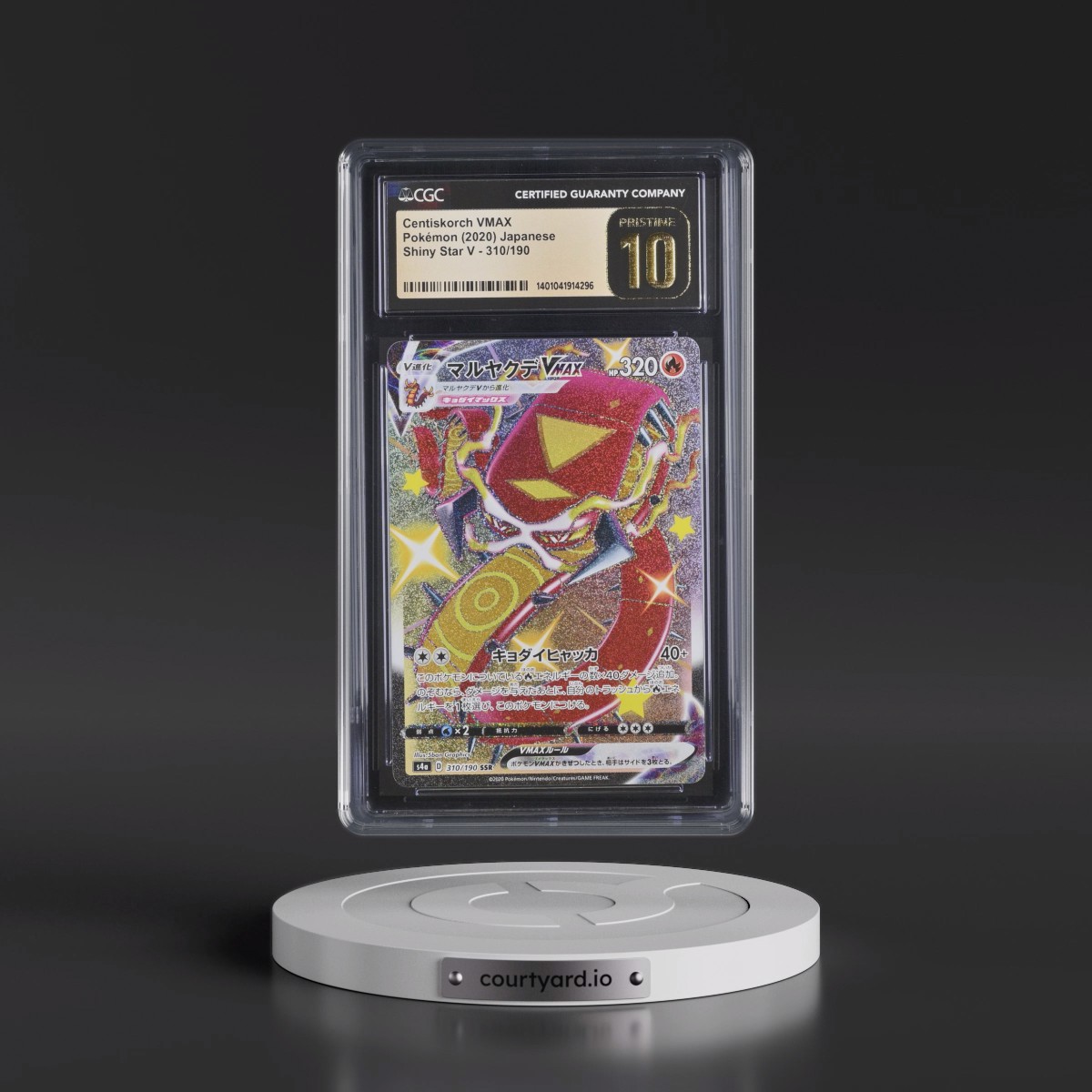 2020 Shiny Star V #310/190 Centiskorch VMAX - Shiny Super Rare Holo (CGC 10 PRISTINE)
