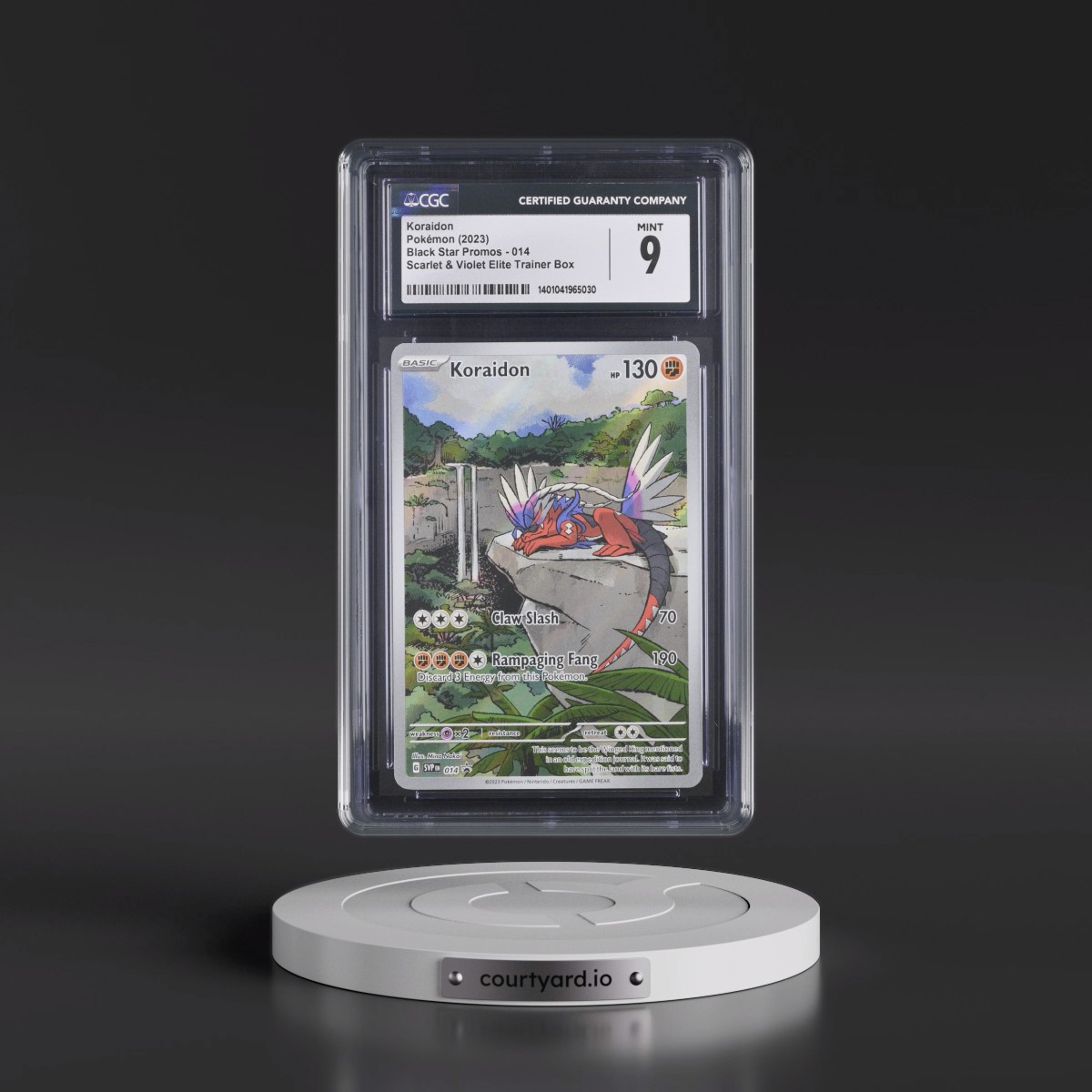 2023 Black Star Promos - Scarlet & Violet SVPEN #014 Koraidon - Scarlet & Violet Elite Trainer Box (Holo) (CGC 9 MINT)