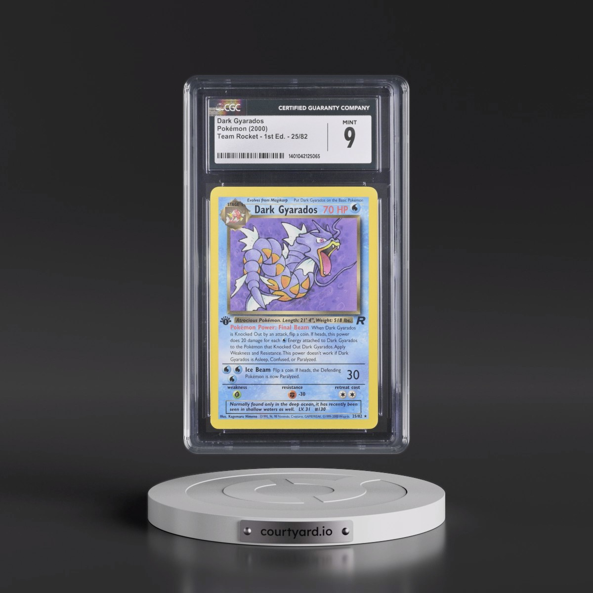 2000 Team Rocket #25/82 Dark Gyarados - 1st Edition 1st Edition (CGC 9 MINT)