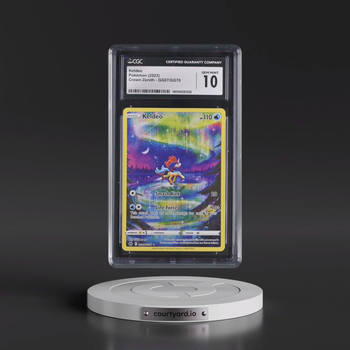 2022 Crown Zenith #GG07/GG70 Keldeo - Galarian Gallery Holo (CGC 10 GEM MINT)