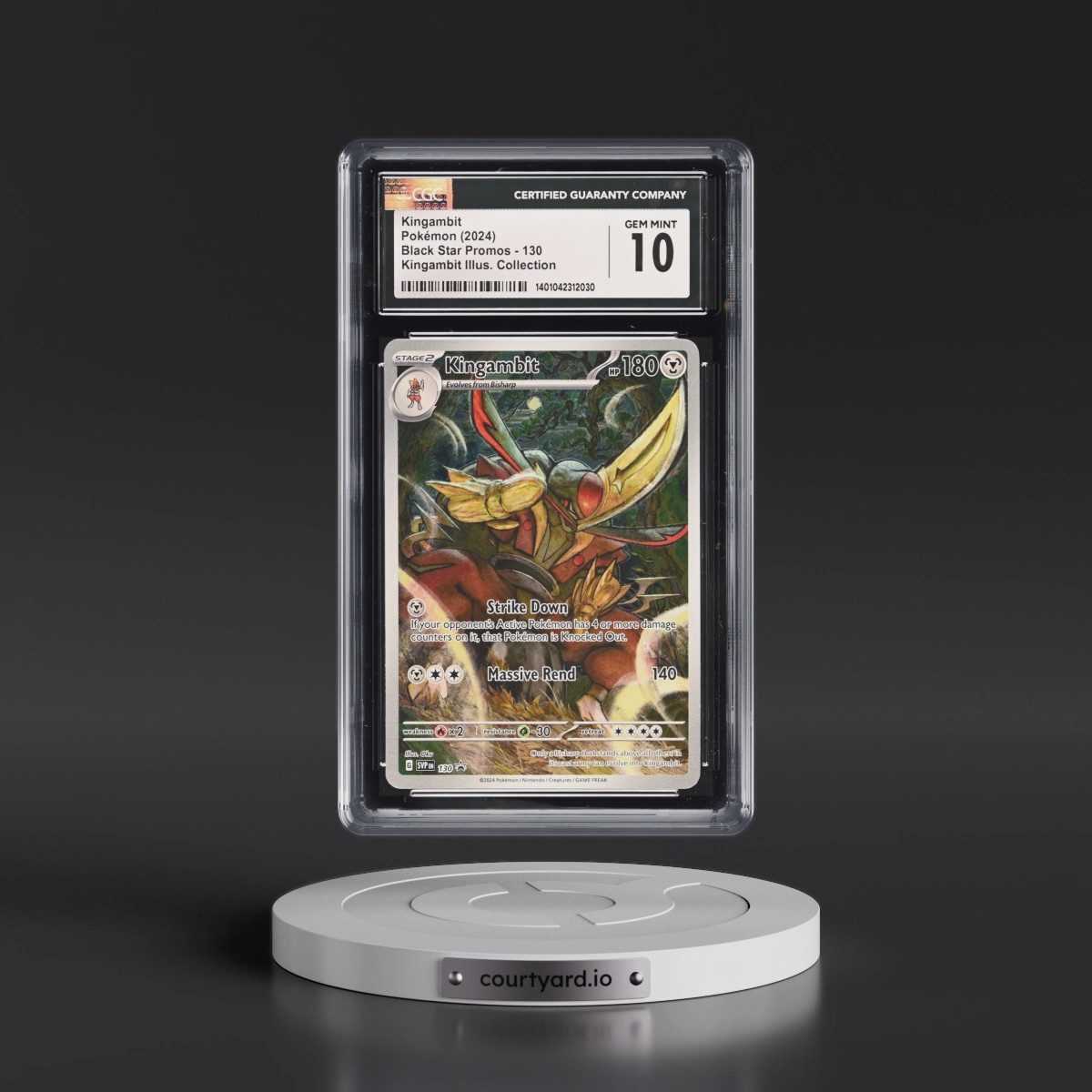 2023 Black Star Promos - Scarlet & Violet SVP EN #130 Kingambit - Kingambit Illus. Collection (Holo) (CGC 10 GEM MINT)