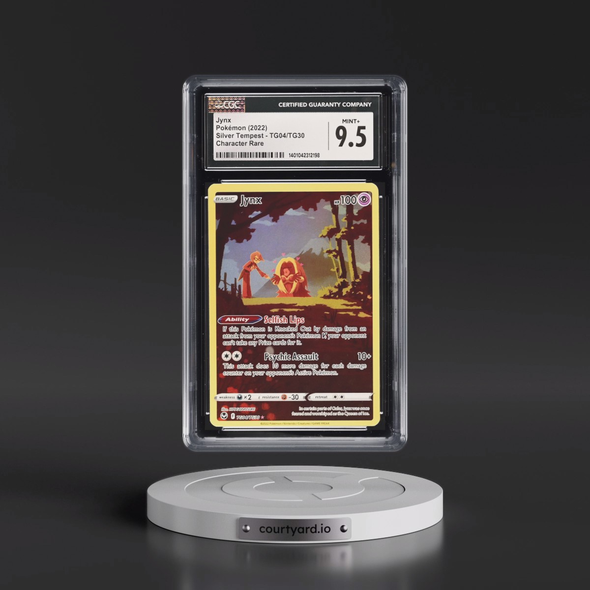 2022 Silver Tempest #TG04/TG30 Jynx - Trainer Gallery Holo (CGC 9.5 MINT+)