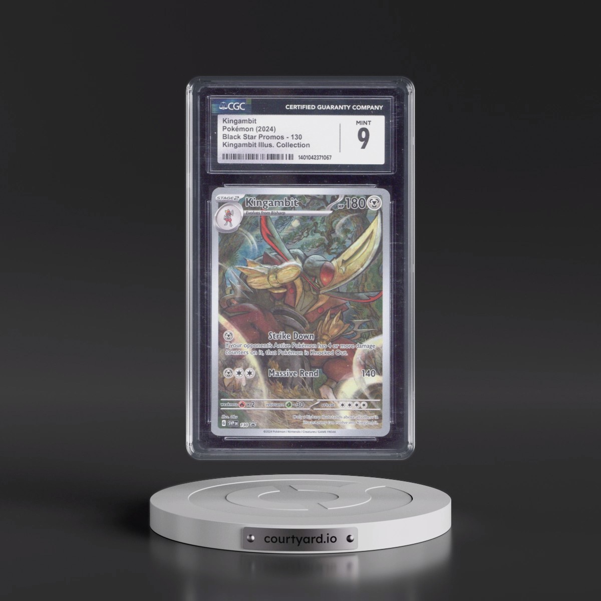 2023 Black Star Promos - Scarlet & Violet SVP EN #130 Kingambit - Kingambit Illus. Collection (Holo) (CGC 9 MINT)