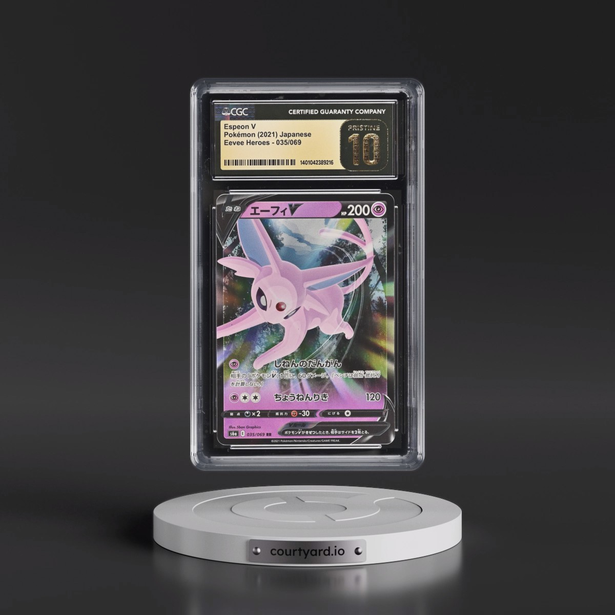 2021 Eevee Heroes #035/069 Espeon V - Holo (CGC 10 PRISTINE)