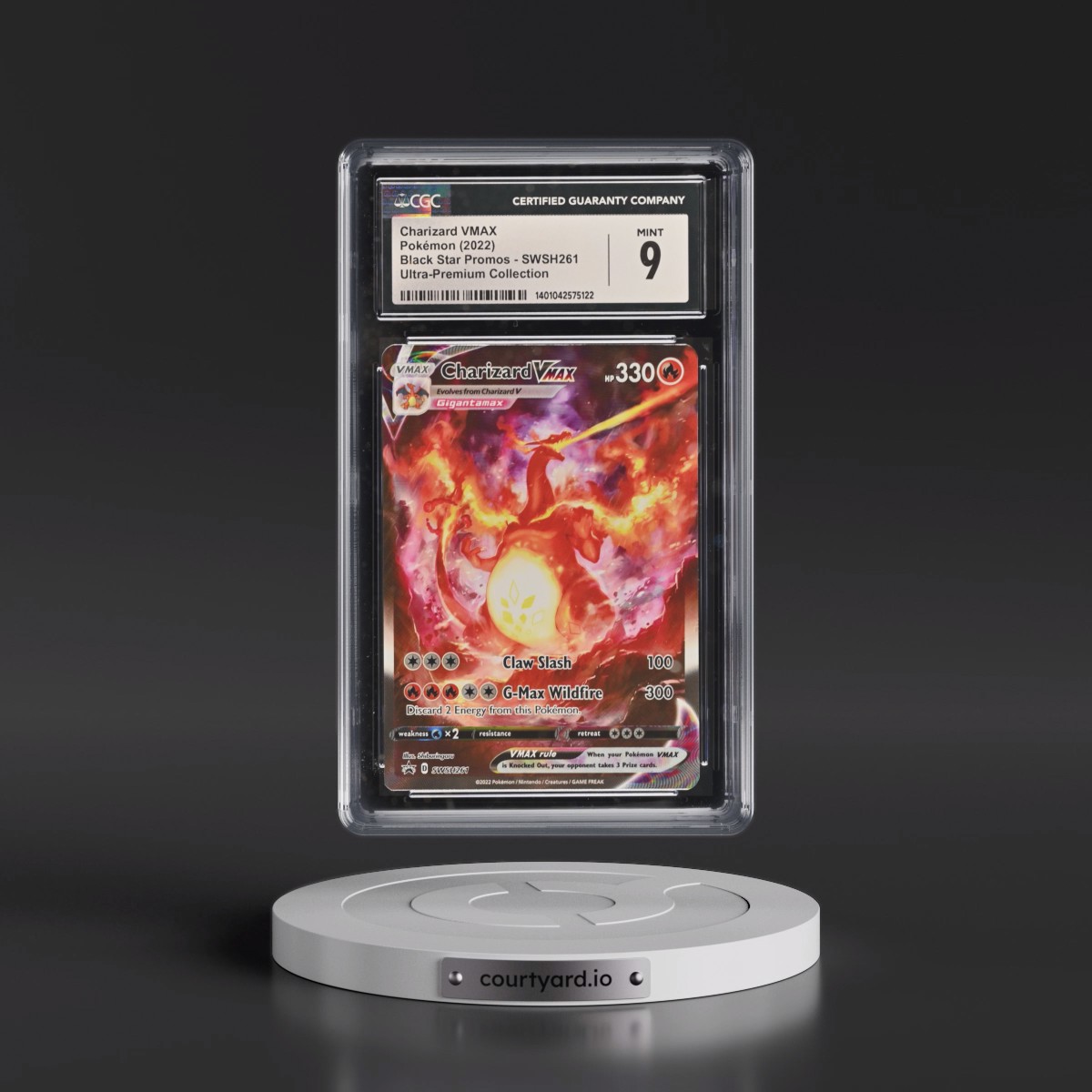2017 Black Star Promos - Sword & Shield #SWSH261 Charizard VMAX - Ultra-Premium Collection (Holo) (CGC 9 MINT)