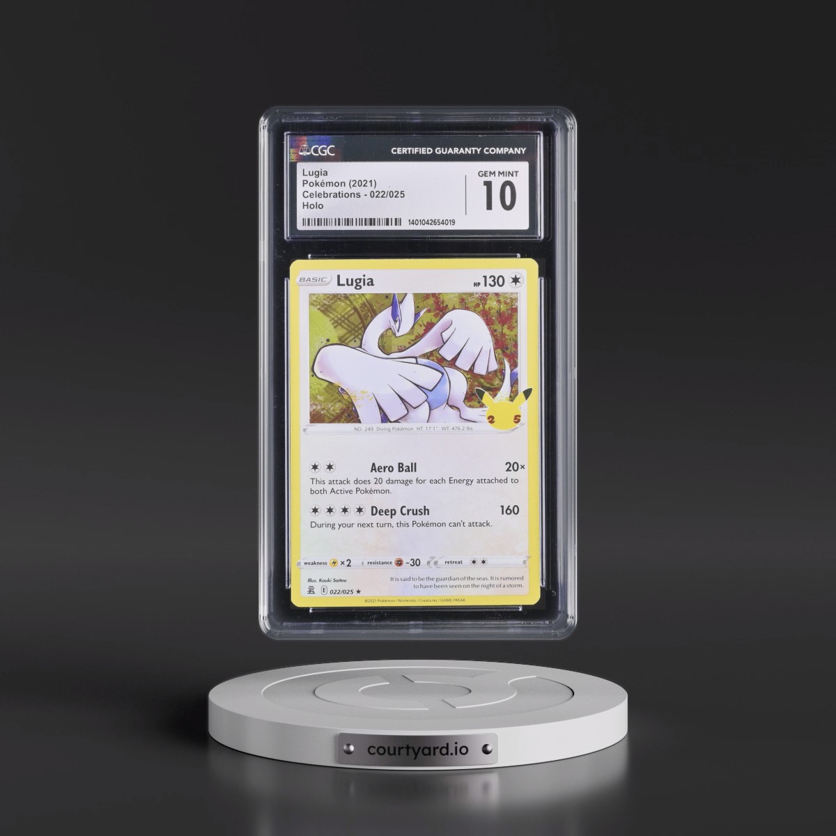 2021 Celebrations #022/025 Lugia - Holo (CGC 10 GEM MINT)