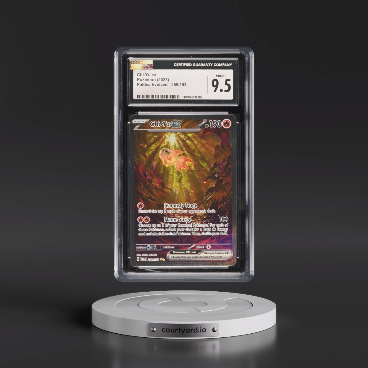 2023 Paldea Evolved - PAL EN #259/193 Chi-Yu ex - Special Illustration Rare (Holo) (CGC 9.5 MINT+)