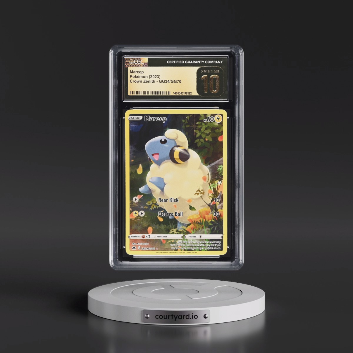 2023 Crown Zenith #GG34/GG70 Mareep - Galarian Gallery Holo (CGC 10 PRISTINE)