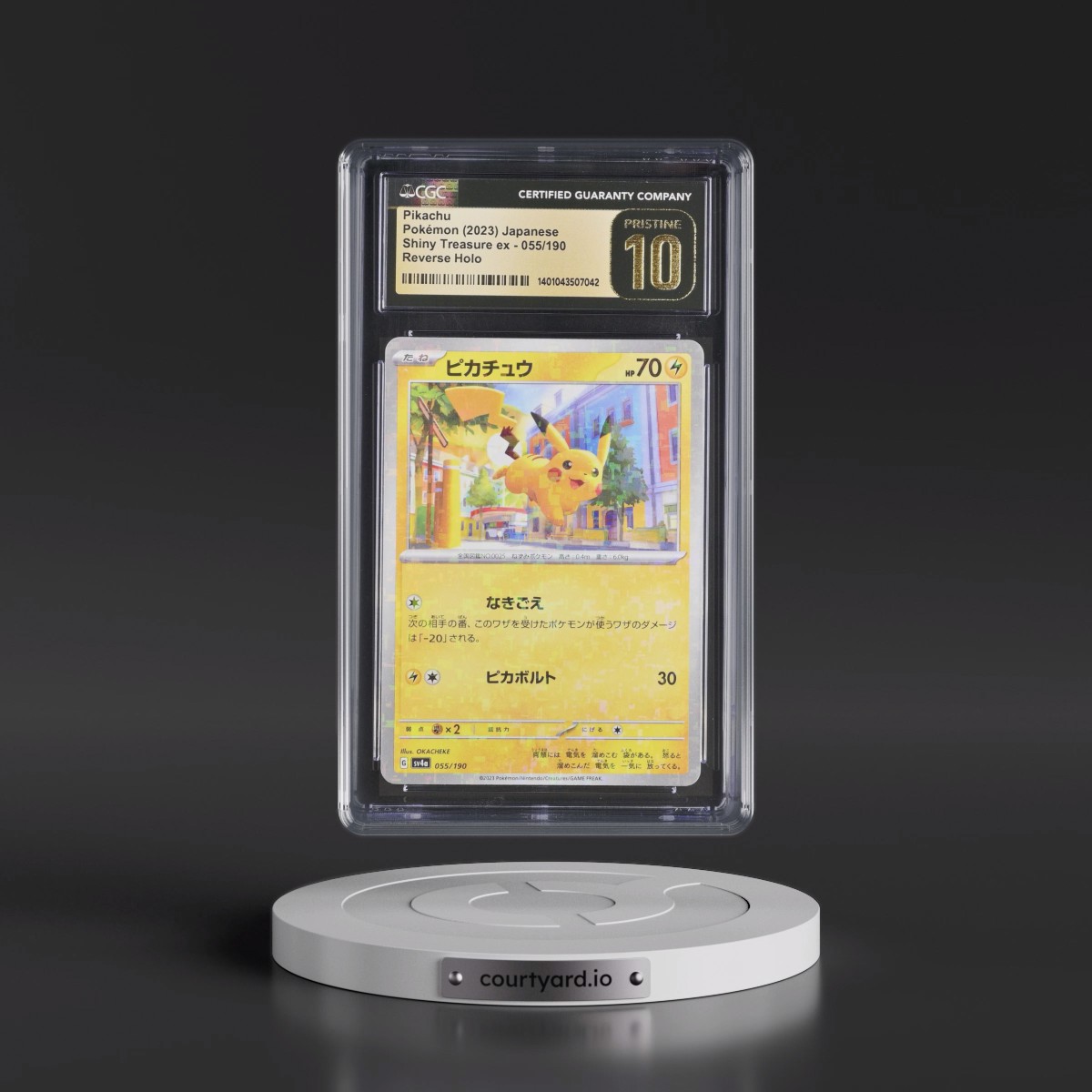 2023 Shiny Treasure ex #055/190 Pikachu - Reverse Holo Digitized (CGC 10 PRISTINE)