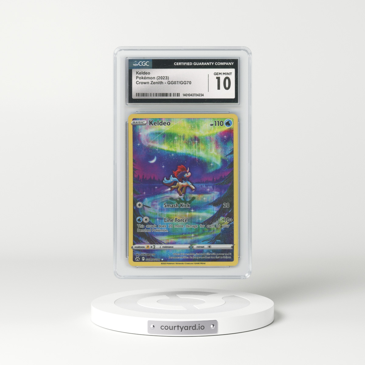2022 Crown Zenith #GG07/GG70 Keldeo - Galarian Gallery Holo (CGC 10 GEM MINT)