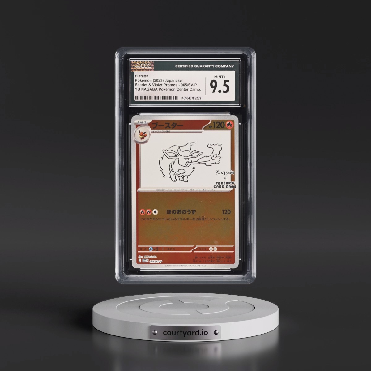 2022 Scarlet & Violet Promos #065/SV-P Flareon - Reverse Holo YU NAGABA x Pokémon () (CGC 9.5 MINT+)
