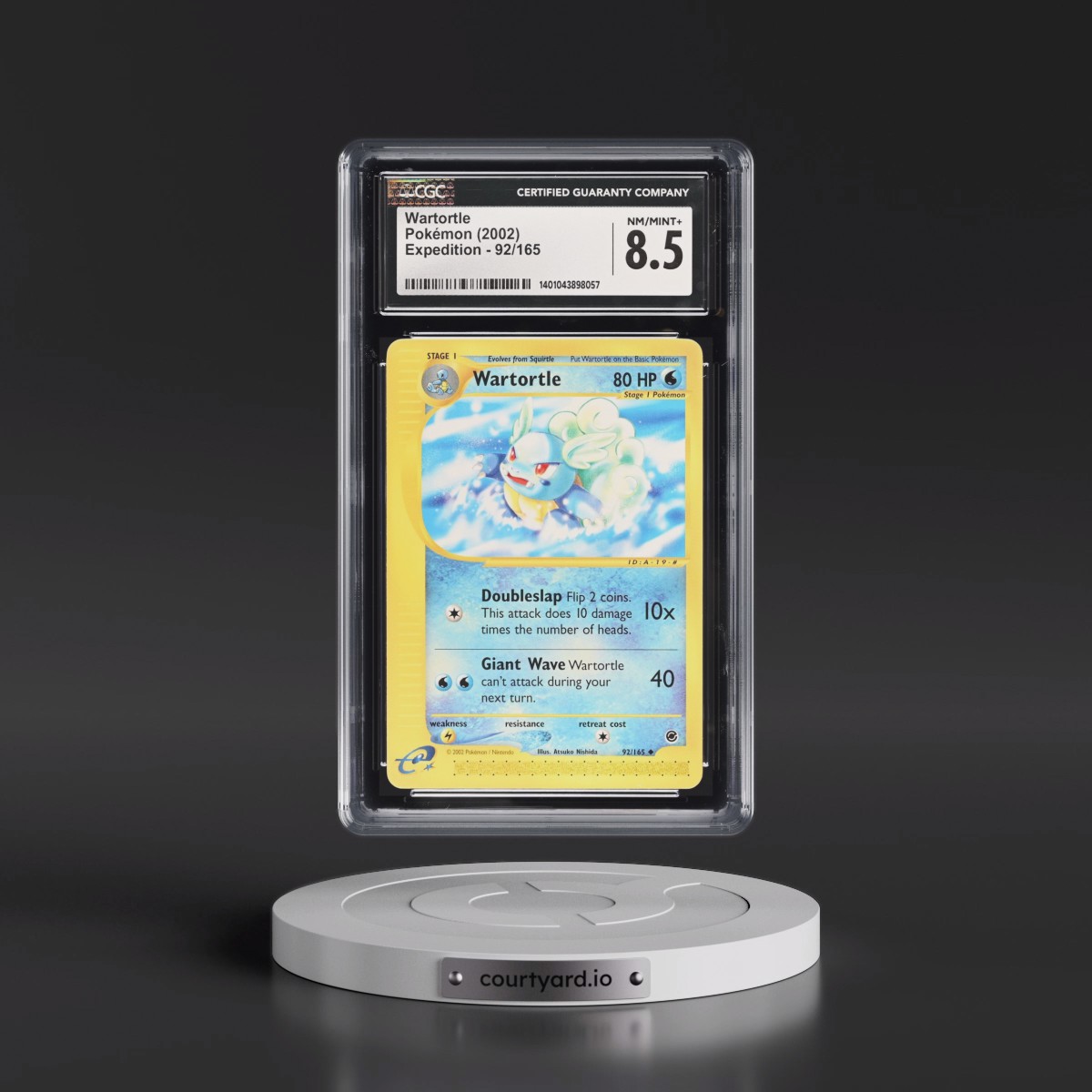 2002 Expedition #92/165 Wartortle (CGC 8.5 NM-MT+)