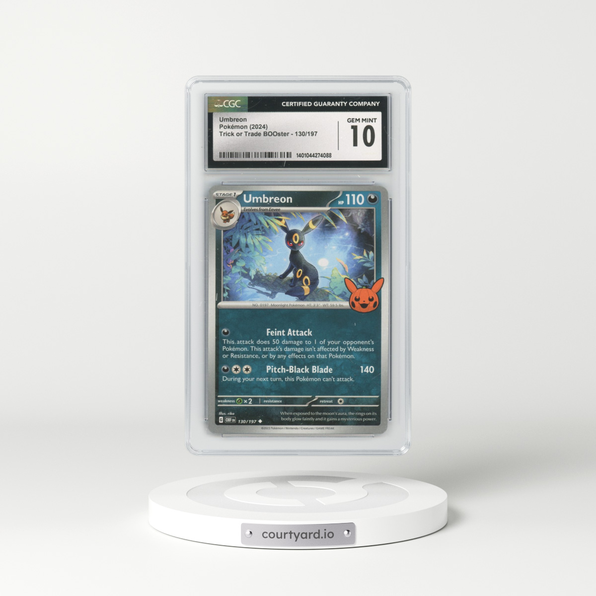 2024 Trick or Trade BOOster (2024) #130/197 Umbreon (CGC 10 GEM MINT)
