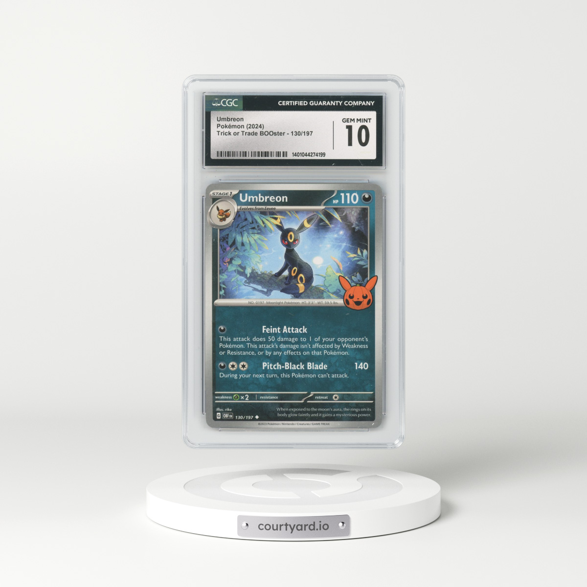 2024 Trick or Trade BOOster (2024) #130/197 Umbreon (CGC 10 GEM MINT)