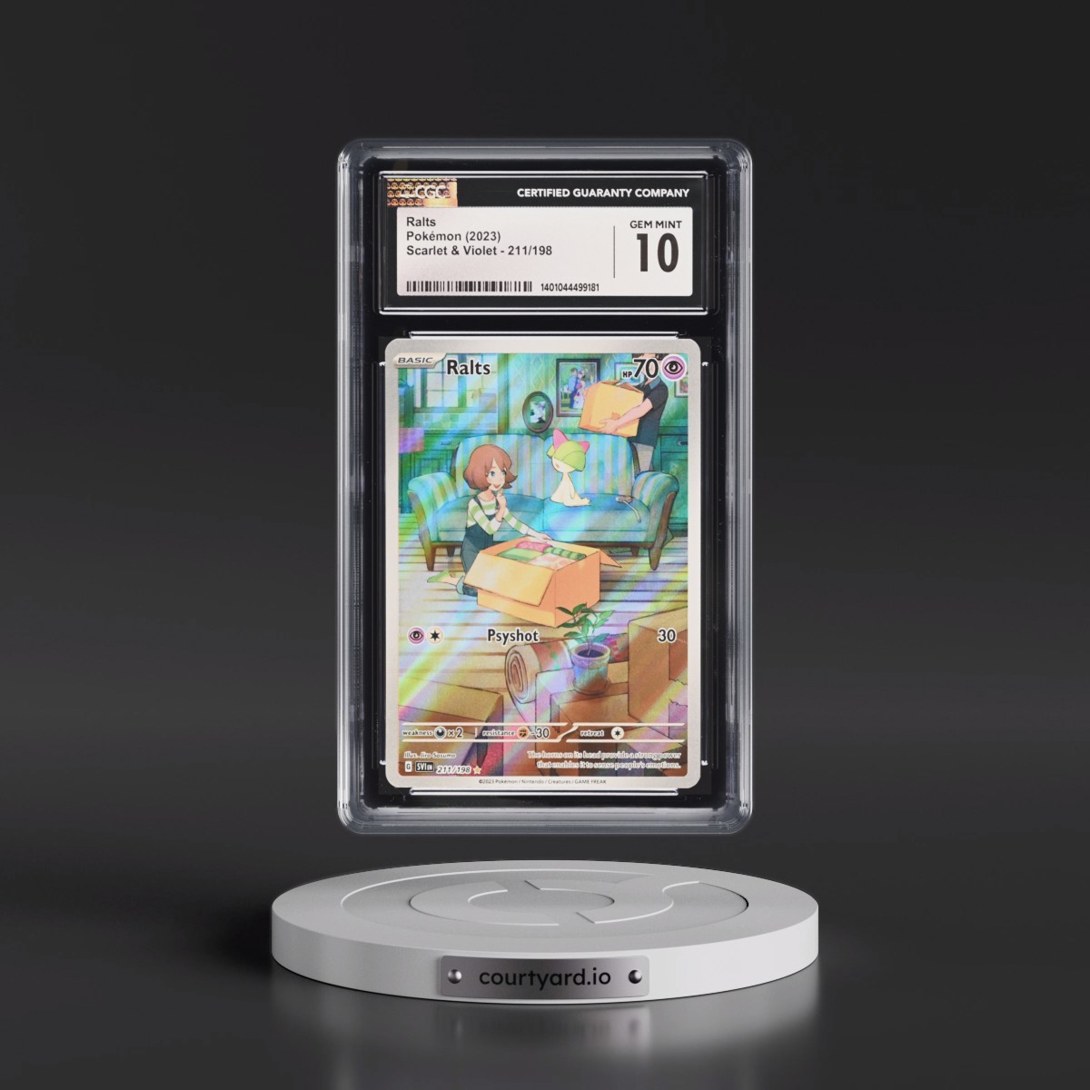 2023 Scarlet & Violet Ralts - Illustration Rare Holo #211/198 CGC 10