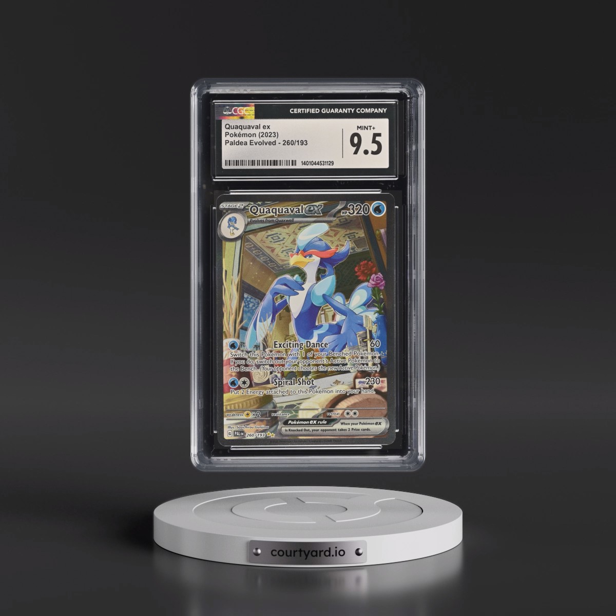 2023 Paldea Evolved - PAL EN #260/193 Quaquaval ex - Special Illustration Rare (Holo) (CGC 9.5 MINT+)