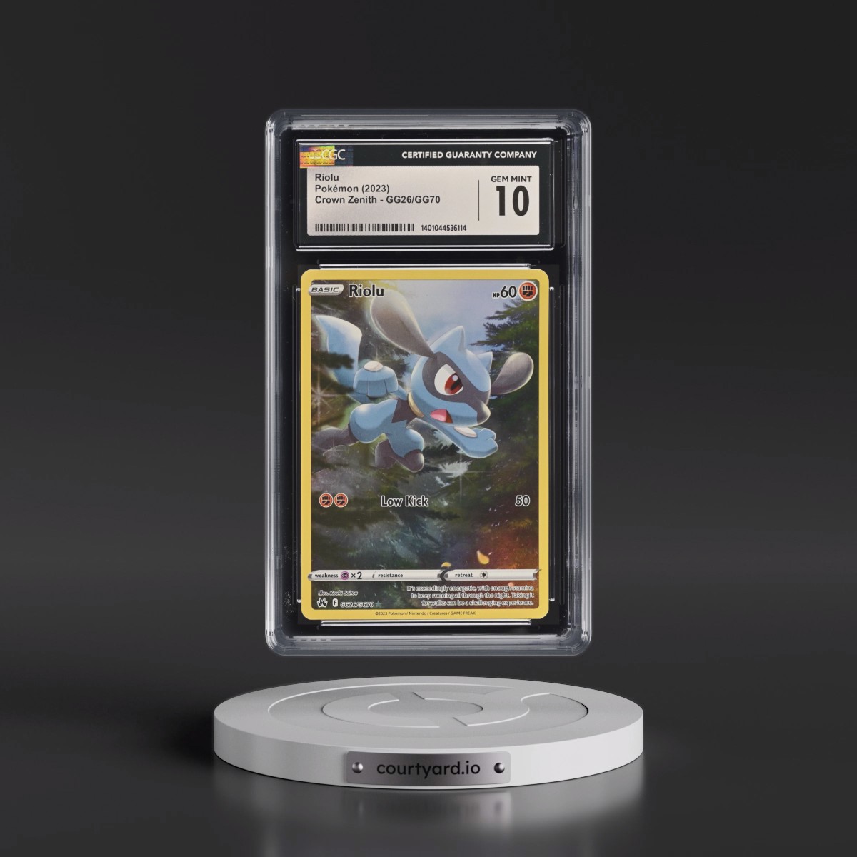 2023 Crown Zenith #GG26/GG70 Riolu - Galarian Gallery Holo (CGC 10 GEM MINT)