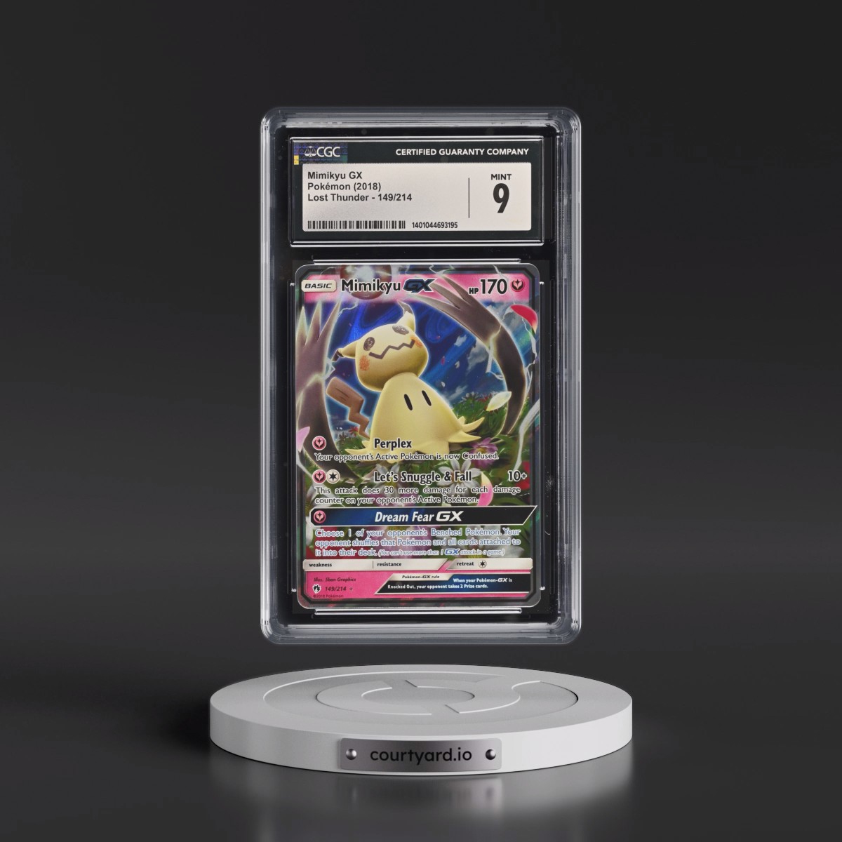 2018 Lost Thunder #149/214 Mimikyu GX - Holo (CGC 9 MINT)