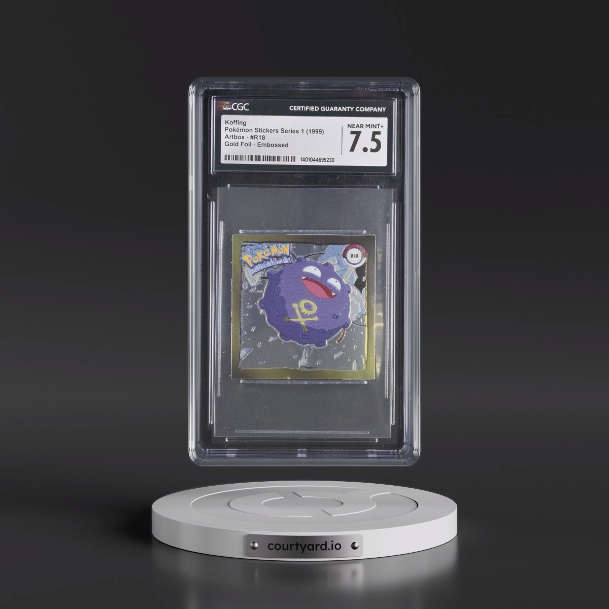 Action Flipz Series 1 (Artbox) #R18 Koffing - Chromium Stickers (CGC 7.5 NM+)