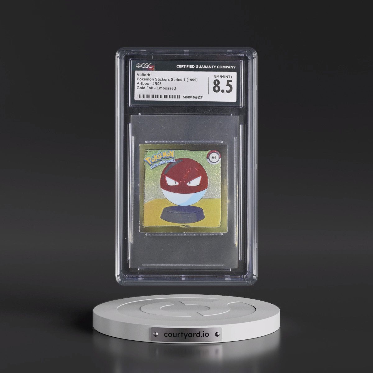 Action Flipz Series 1 (Artbox) #R05 Voltorb - Chromium Stickers (CGC 8.5 NM-MT+)