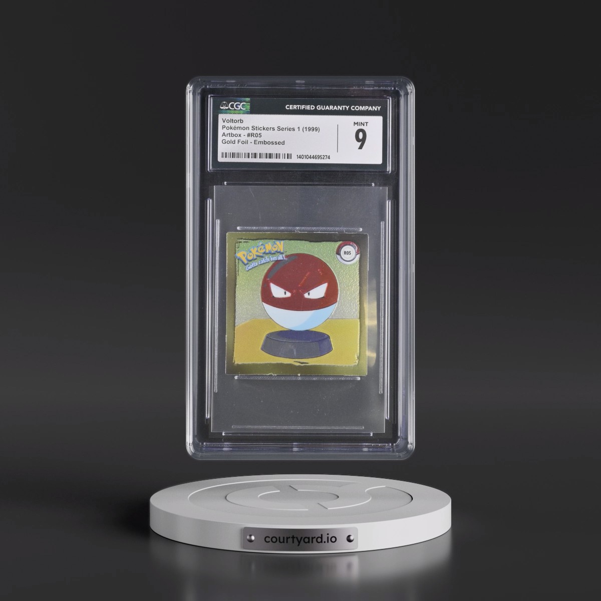 Action Flipz Series 1 (Artbox) #R05 Voltorb - Chromium Stickers (CGC 9 MINT)
