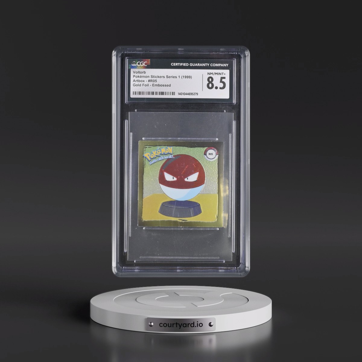 Action Flipz Series 1 (Artbox) #R05 Voltorb - Chromium Stickers (CGC 8.5 NM-MT+)