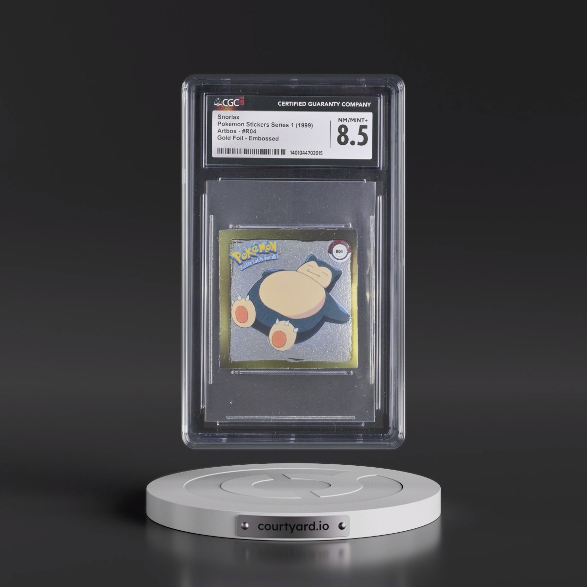 Action Flipz Series 1 (Artbox) - English #R04 Snorlax - Chromium Stickers (CGC 8.5 NM-MT+)