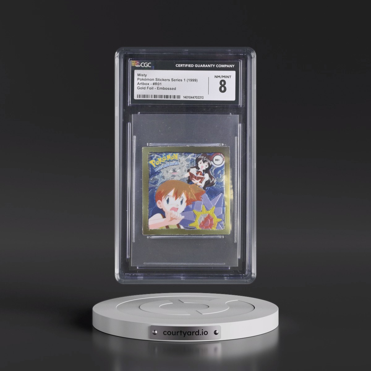 Action Flipz Series 1 (Artbox) - English #R01 Misty - Chromium Stickers (CGC 8 NM-MT)