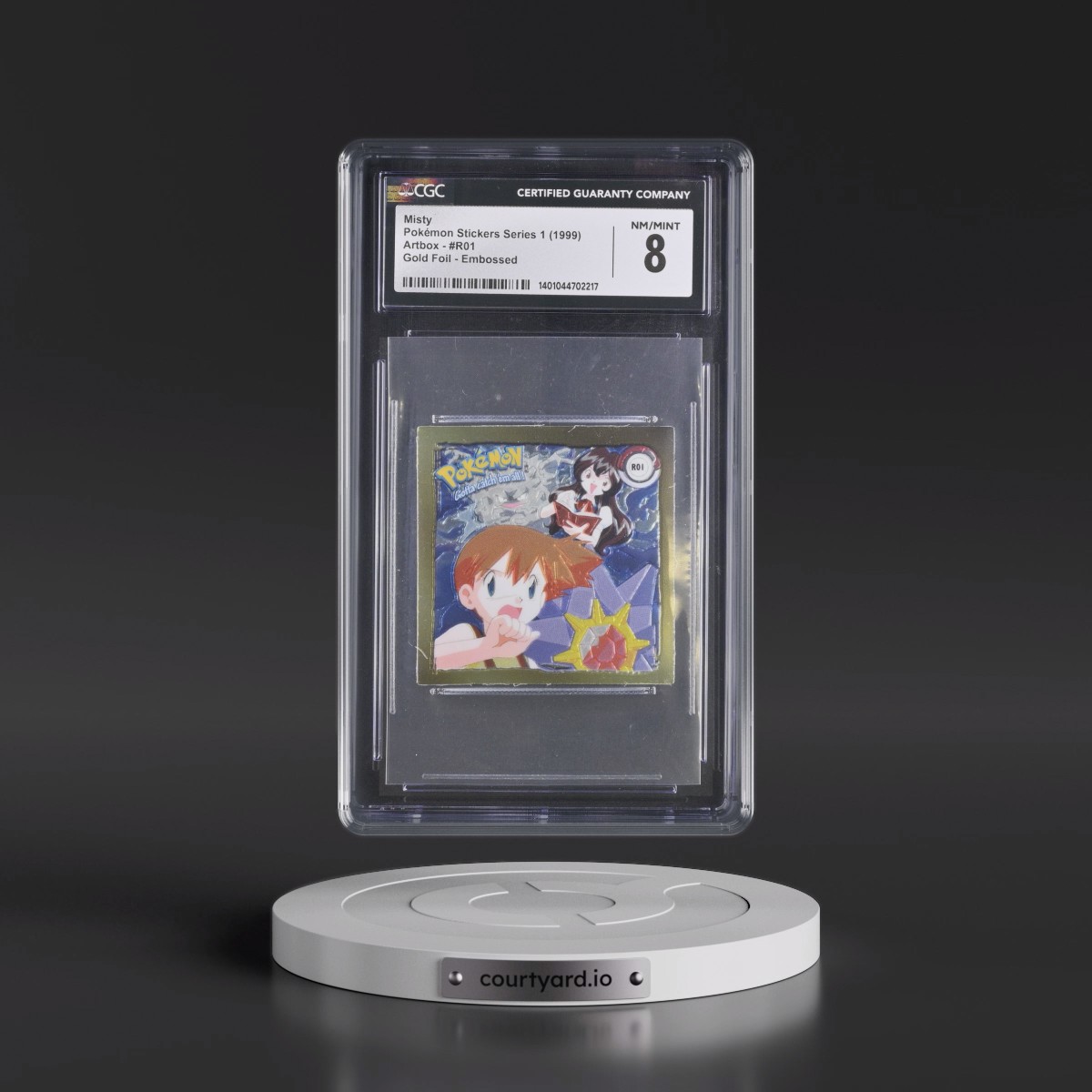 Action Flipz Series 1 (Artbox) - English #R01 Misty - Chromium Stickers (CGC 8 NM-MT)