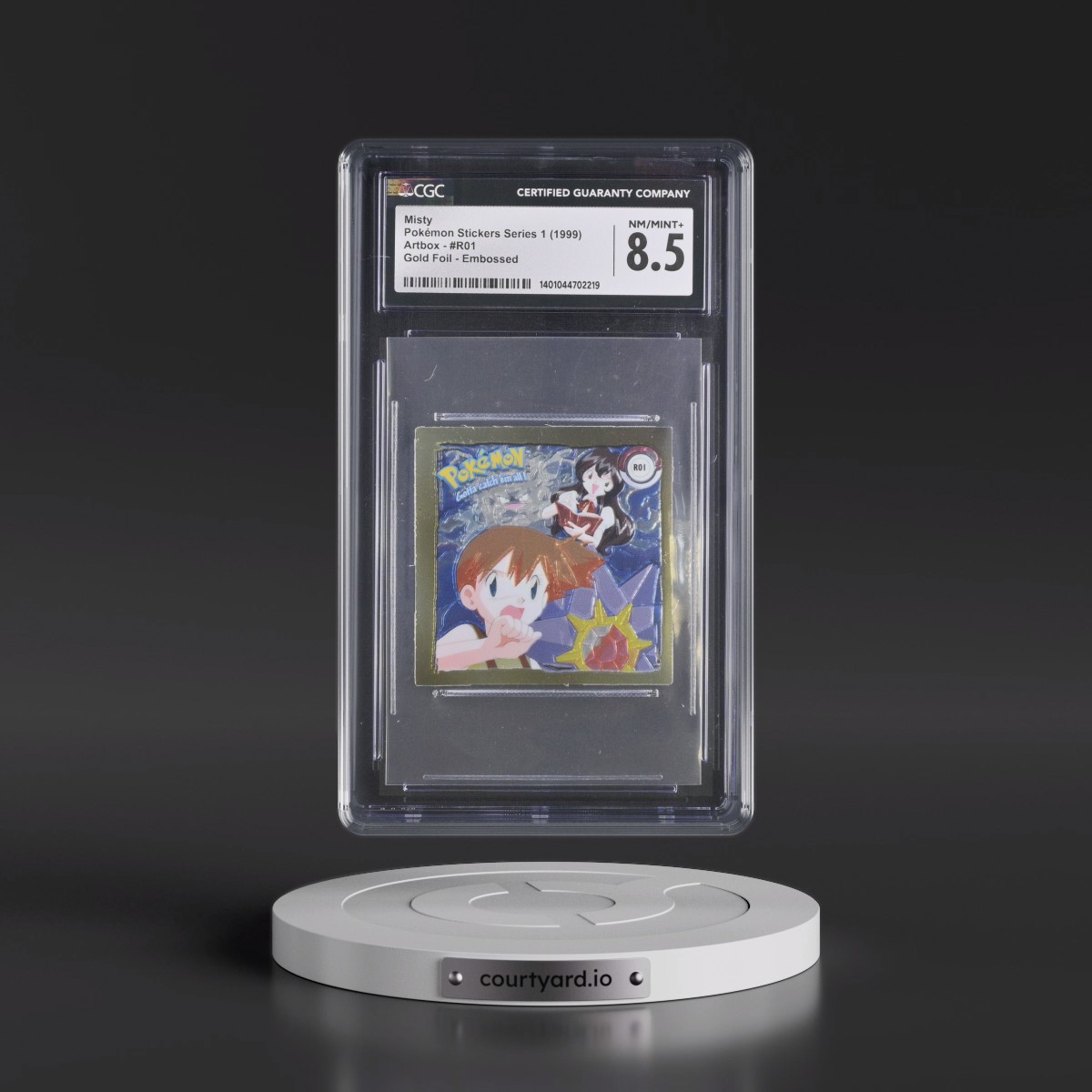 Action Flipz Series 1 (Artbox) - English #R01 Misty - Chromium Stickers (CGC 8.5 NM-MT+)