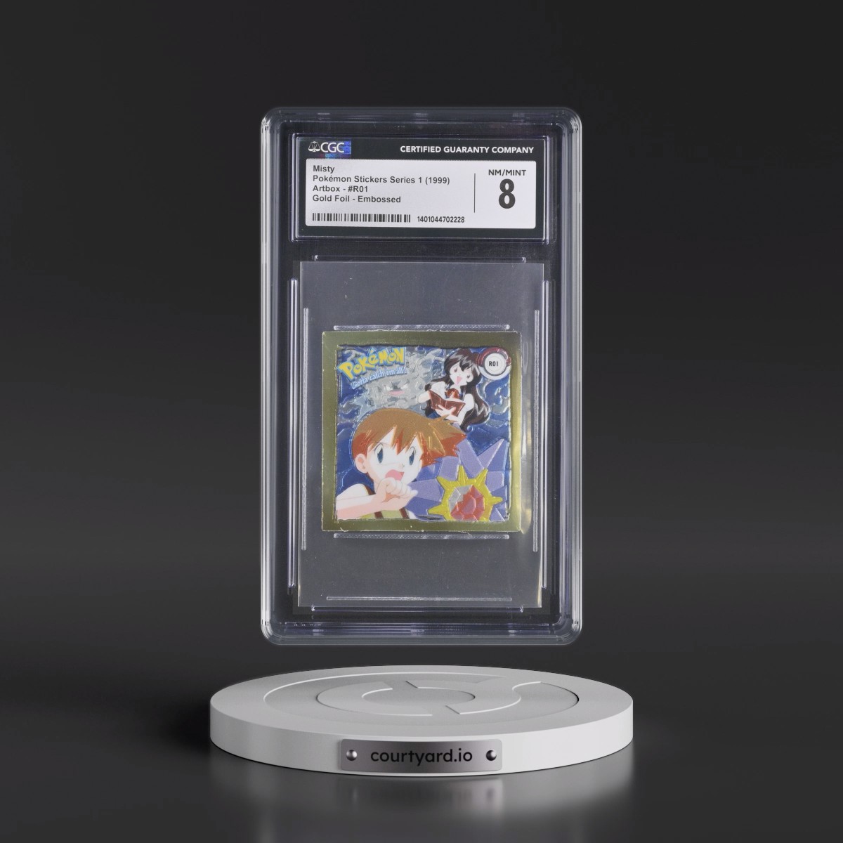 Action Flipz Series 1 (Artbox) - English #R01 Misty - Chromium Stickers (CGC 8 NM-MT)