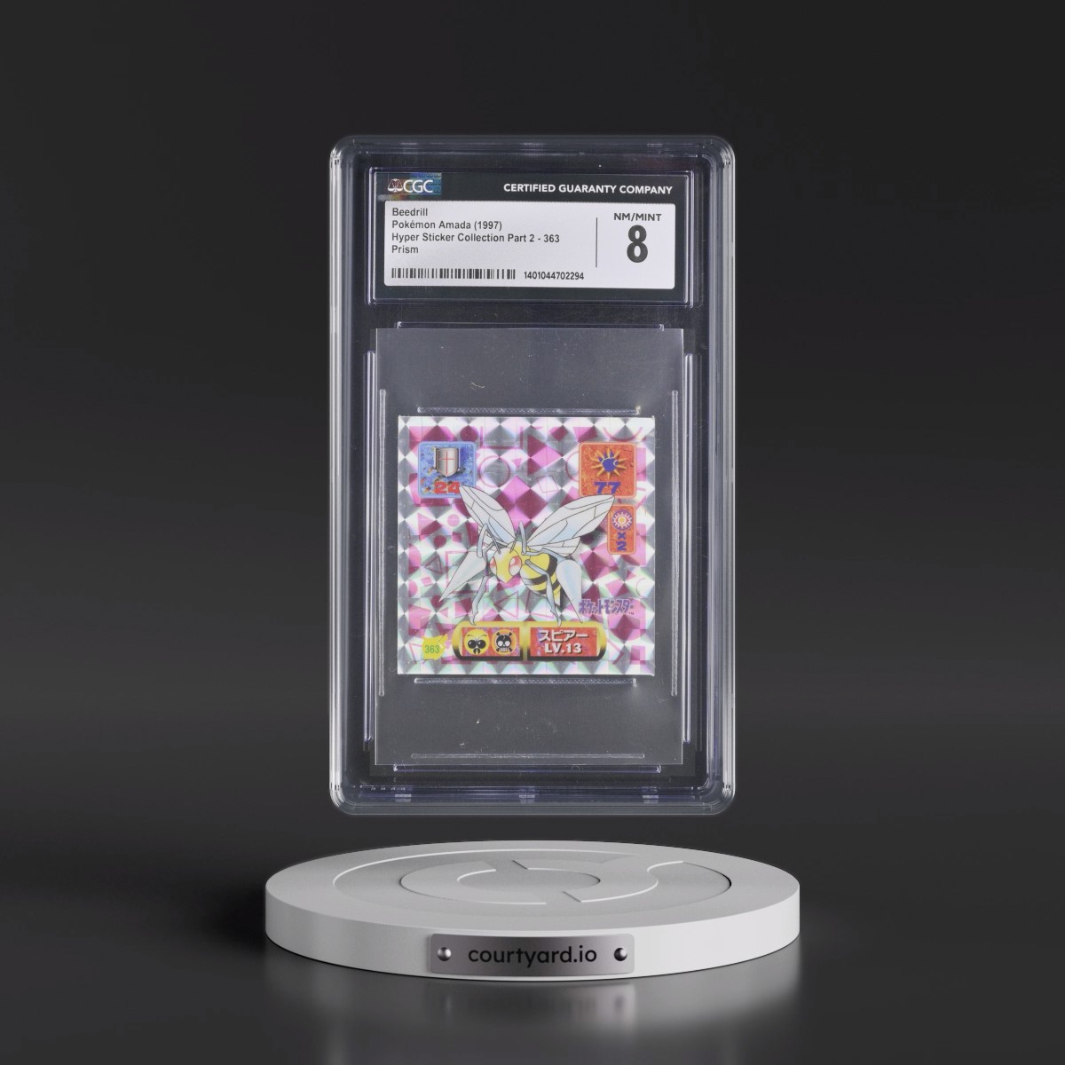 1997 Hyper Sticker Collection Part 2 (1997) #363 Beedrill - Prism (CGC 8 NM-MT)